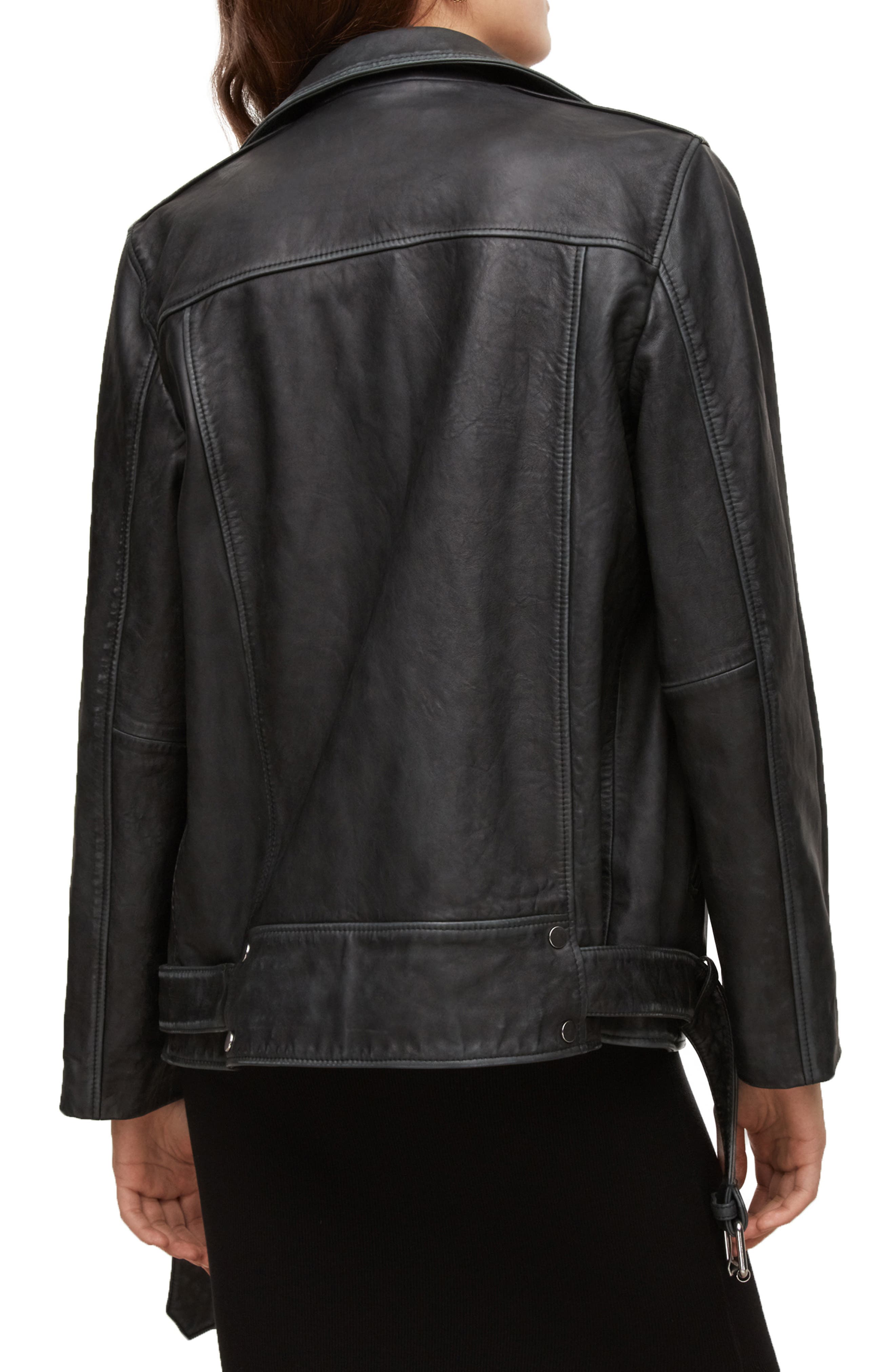 Billie Leather Biker Jacket - image 2