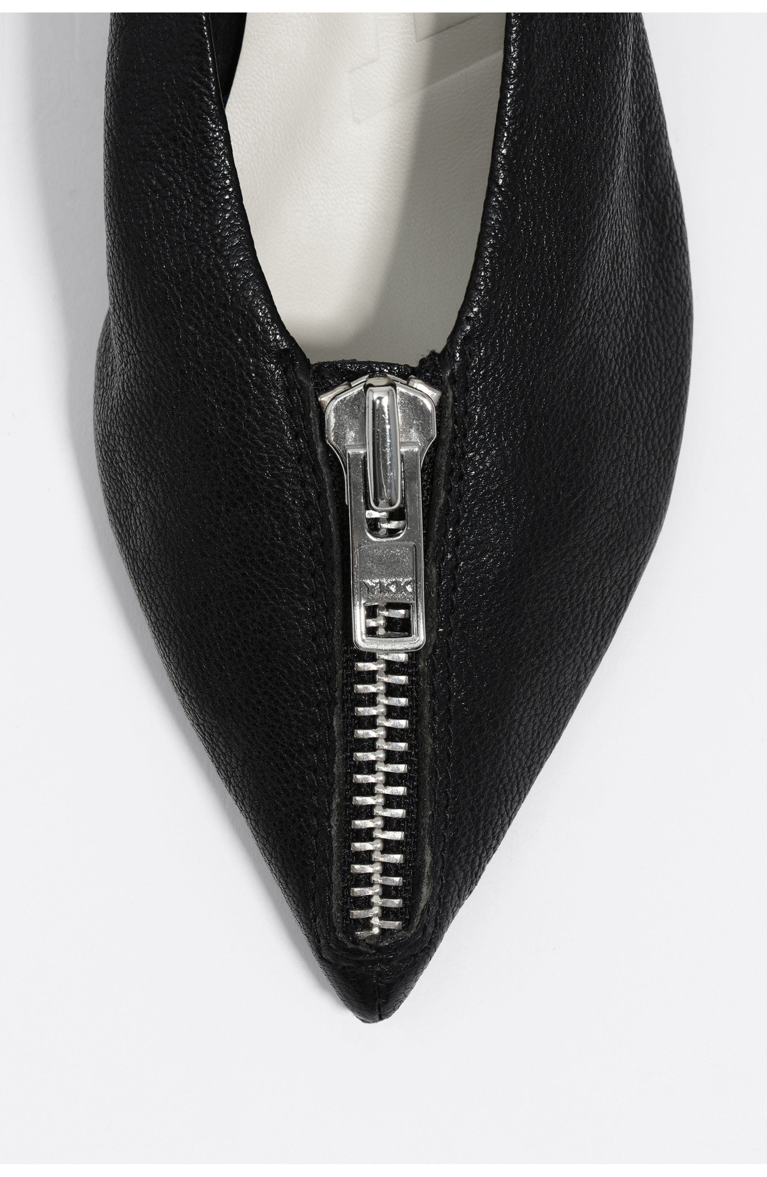 Leather Mid-Heel Pump - image 2