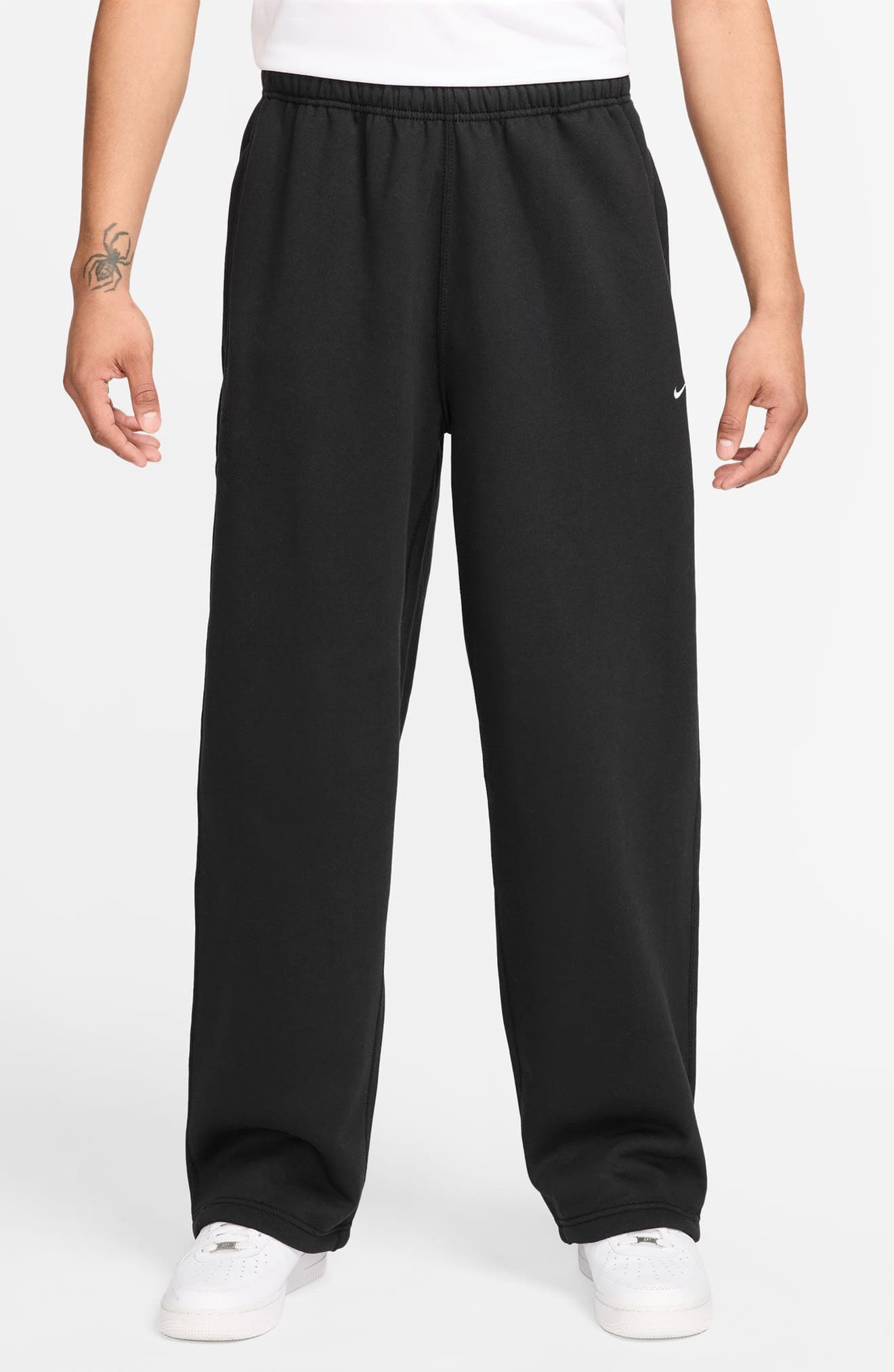 Solo Swoosh Open Hem Fleece Sweatpants - image 1