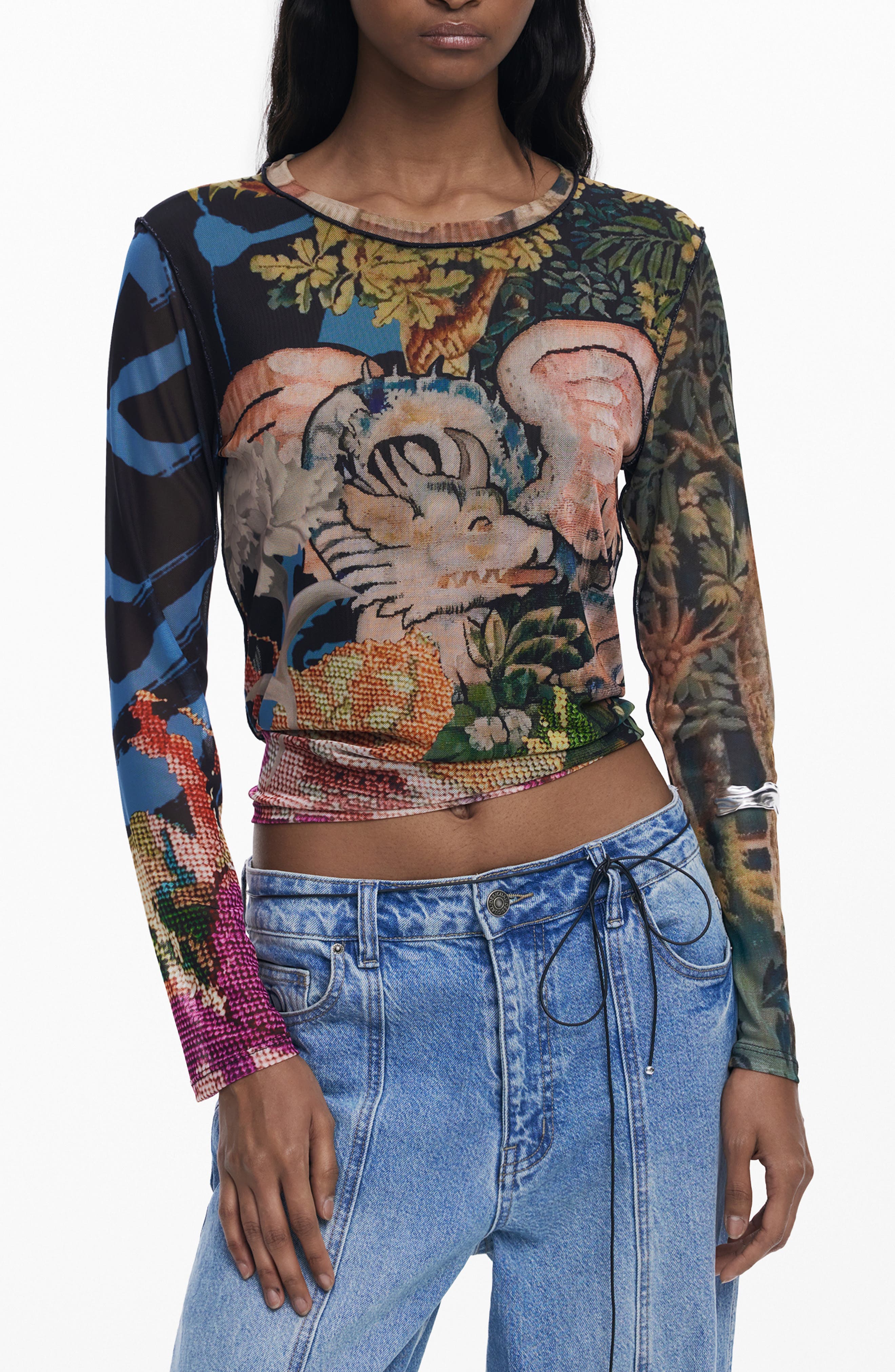 Long Sleeve Crop T-Shirt - image 1