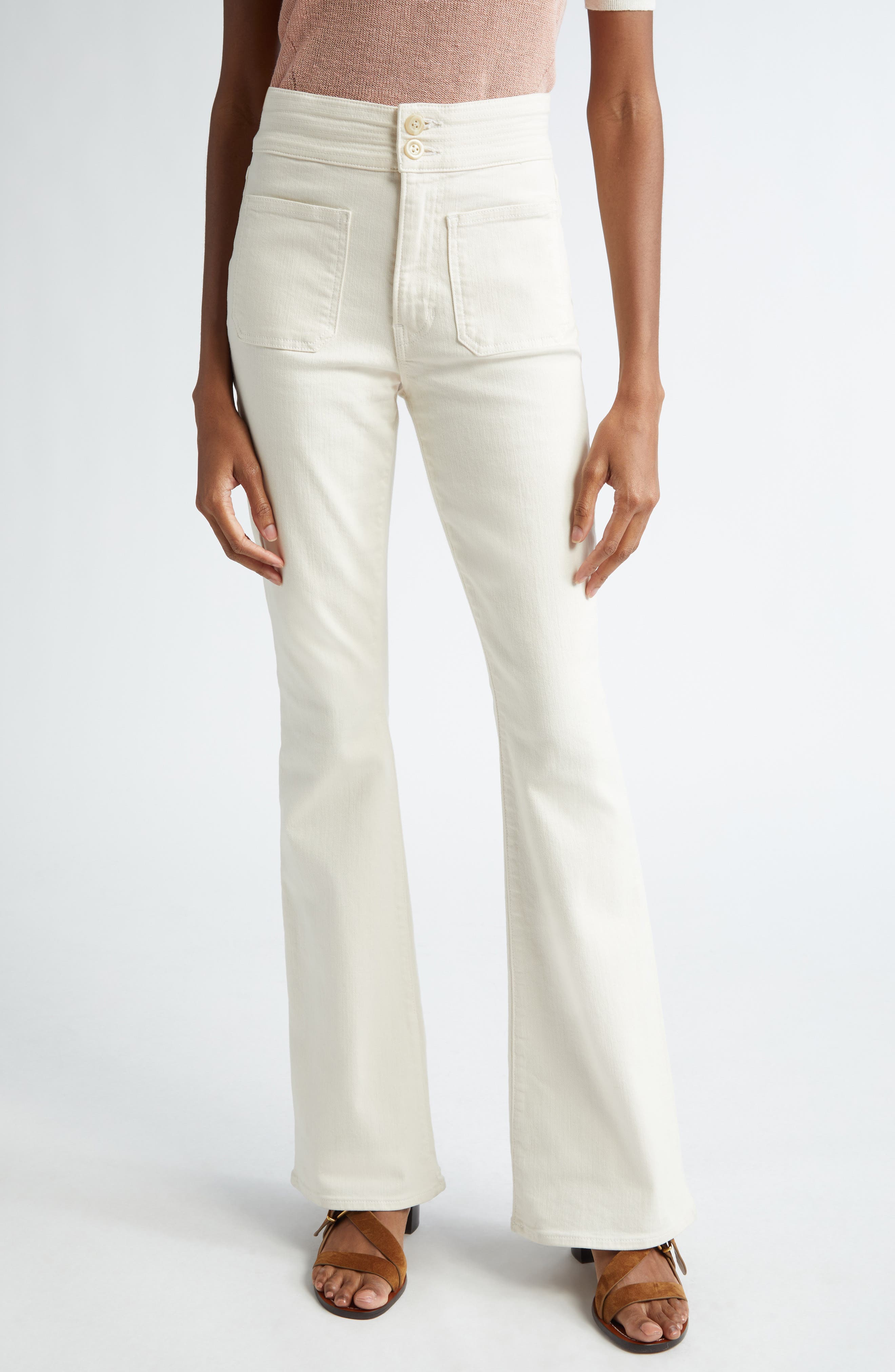 Beverly Patch Pocket Skinny Flare Jeans - image 1
