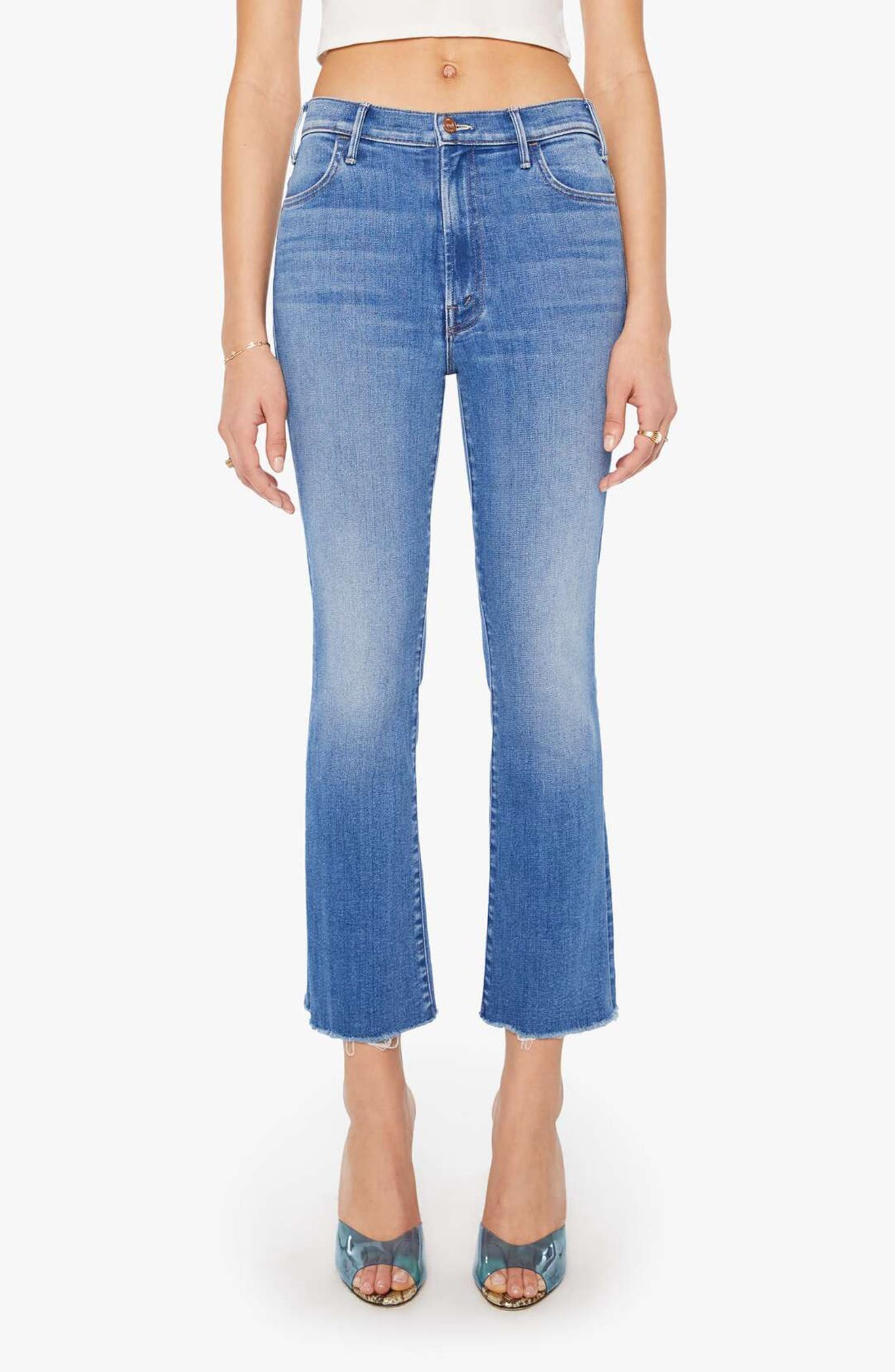 The Hustler Fray Ankle Slim Bootcut Jeans - image 1