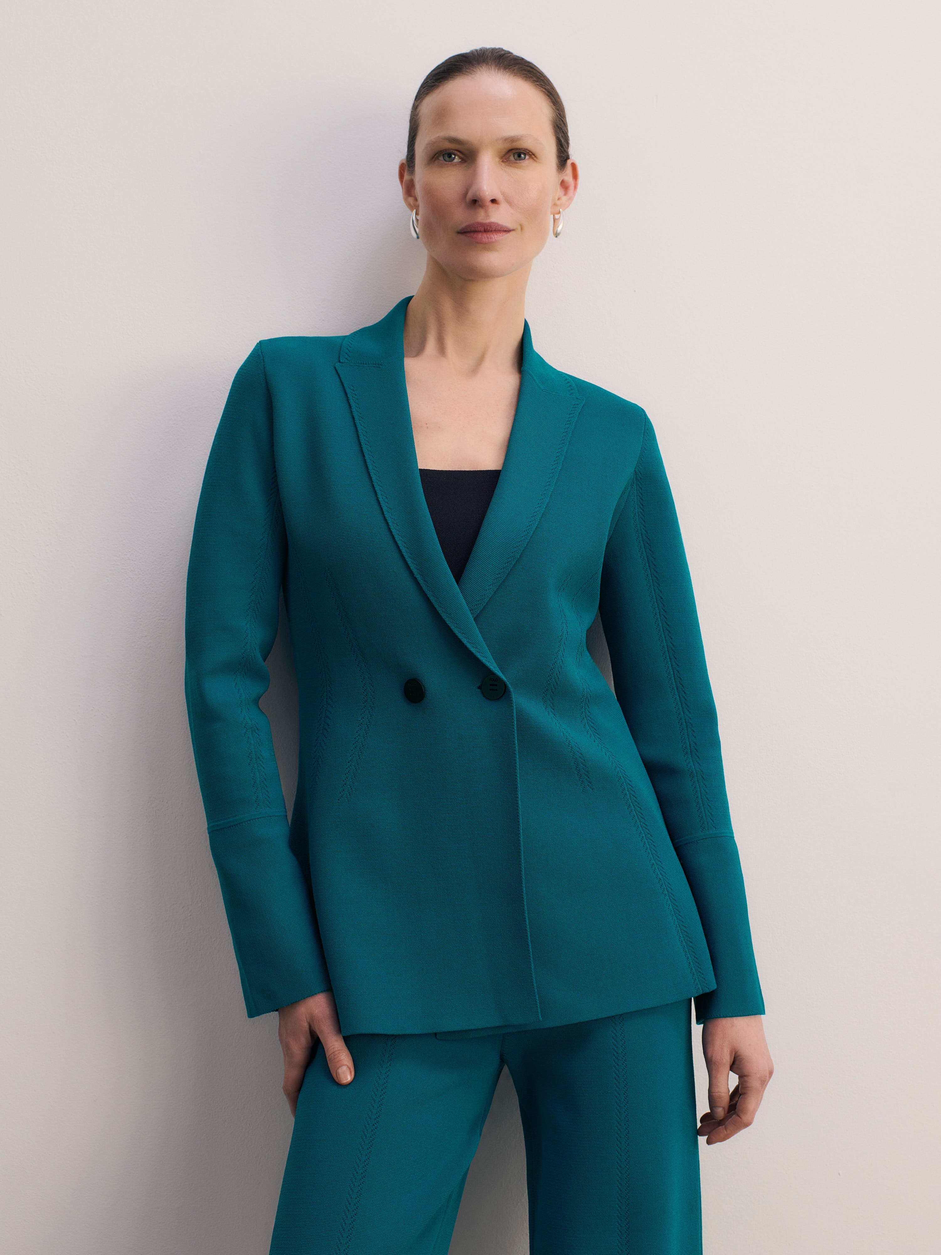Somerton Sculpt Knit Blazer - image 1