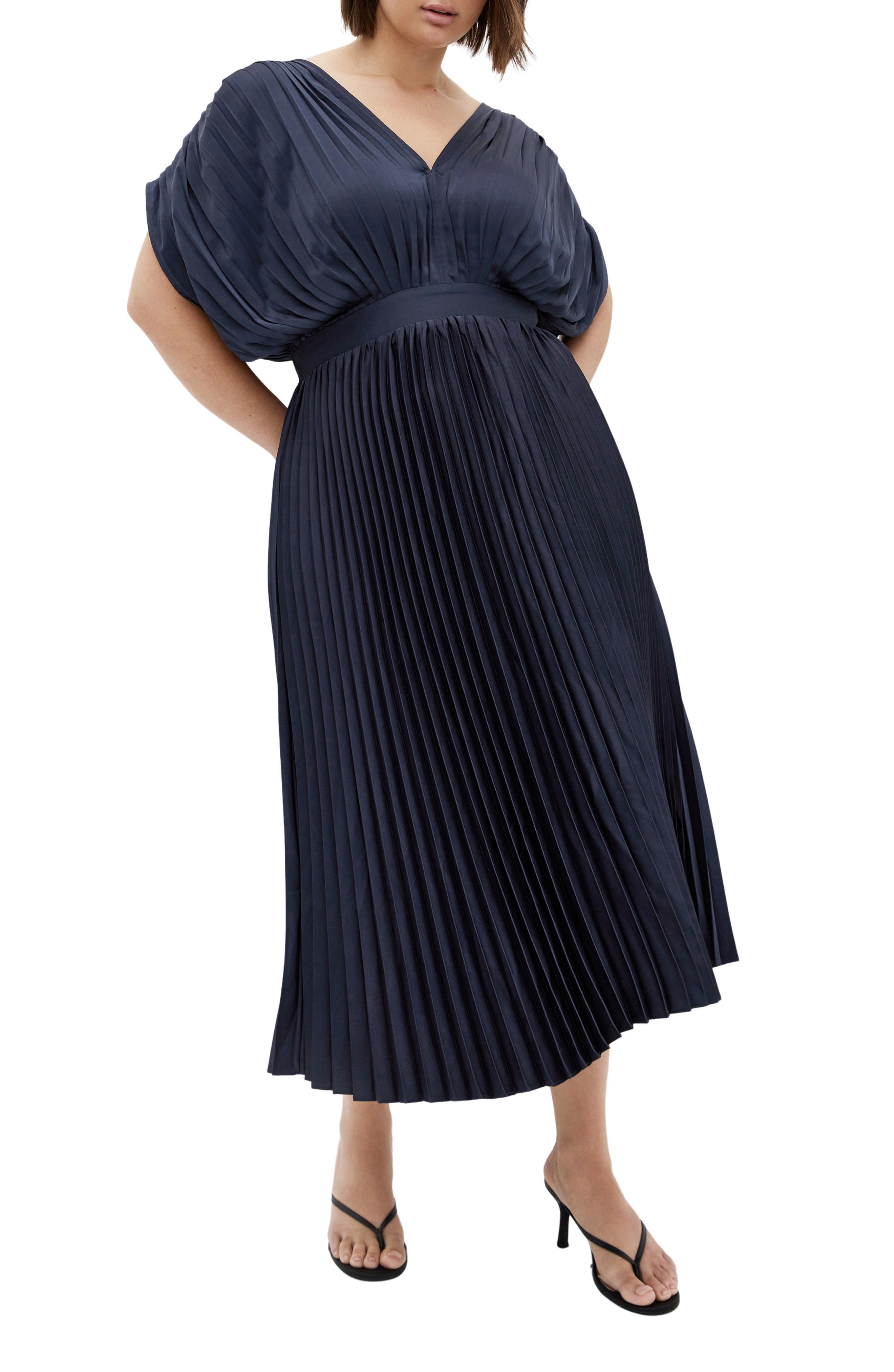 Henley Pleated Maxi Dress - image 1