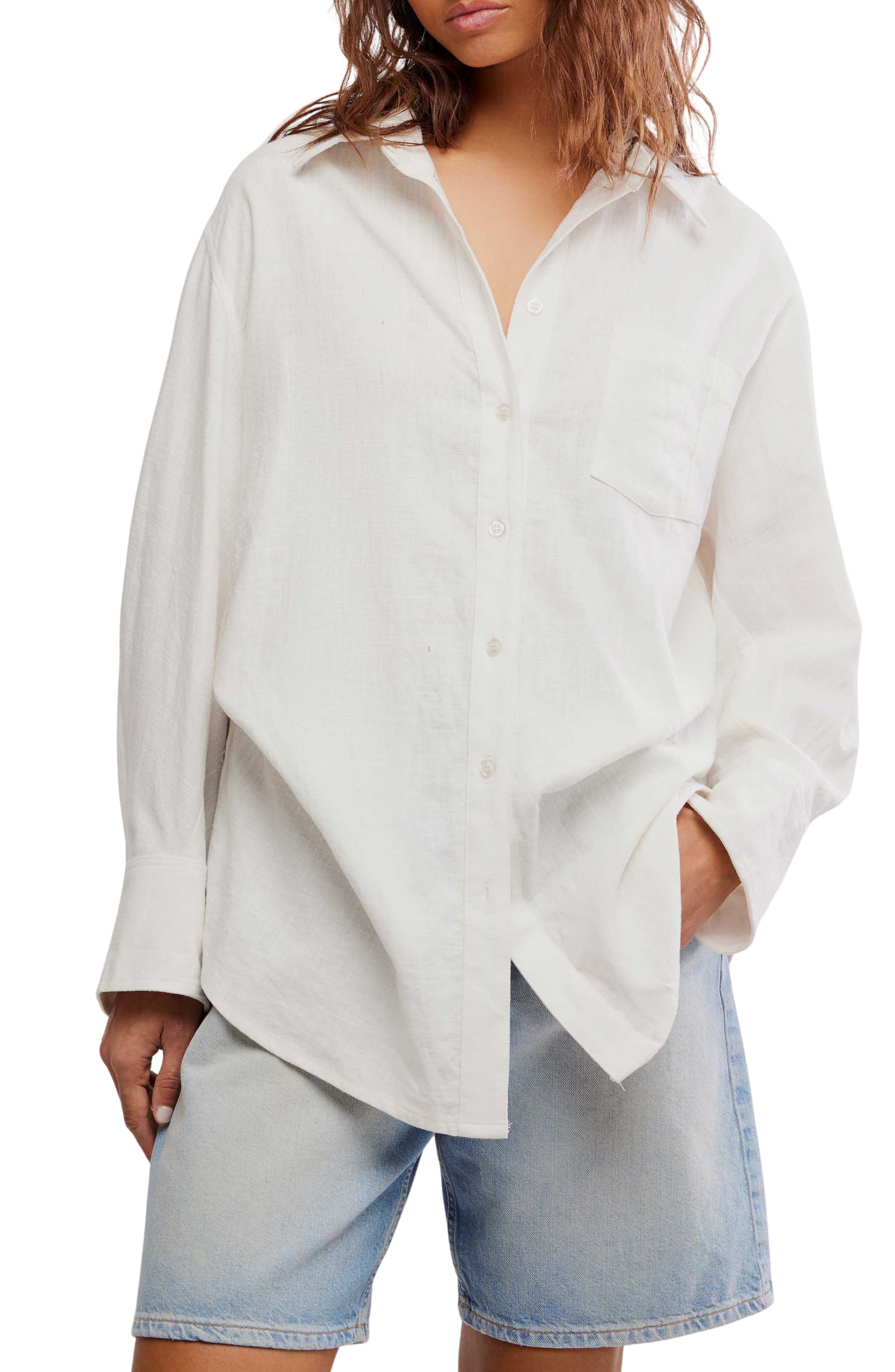 Sabine Cotton Button-Up Shirt - image 1