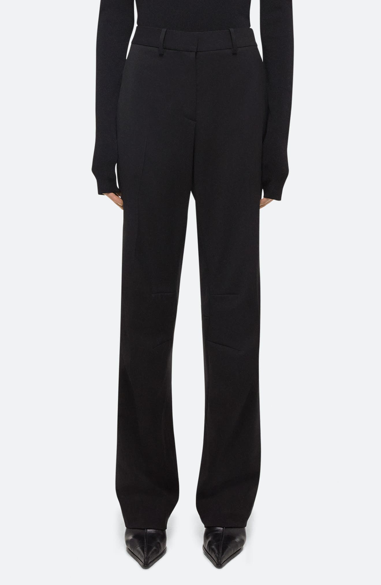 Curve Car Virgin Wool Straight Leg Pants - image 1