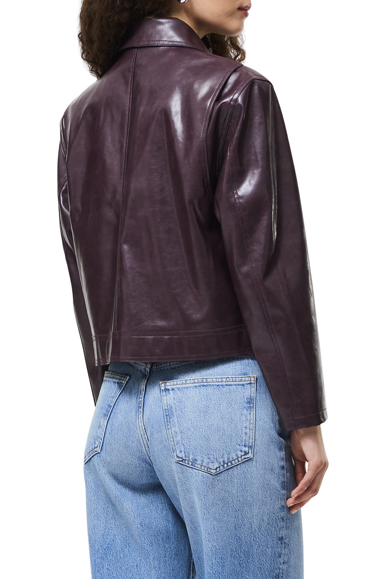 Kayleigh Faux Leather Bomber Jacket - image 2