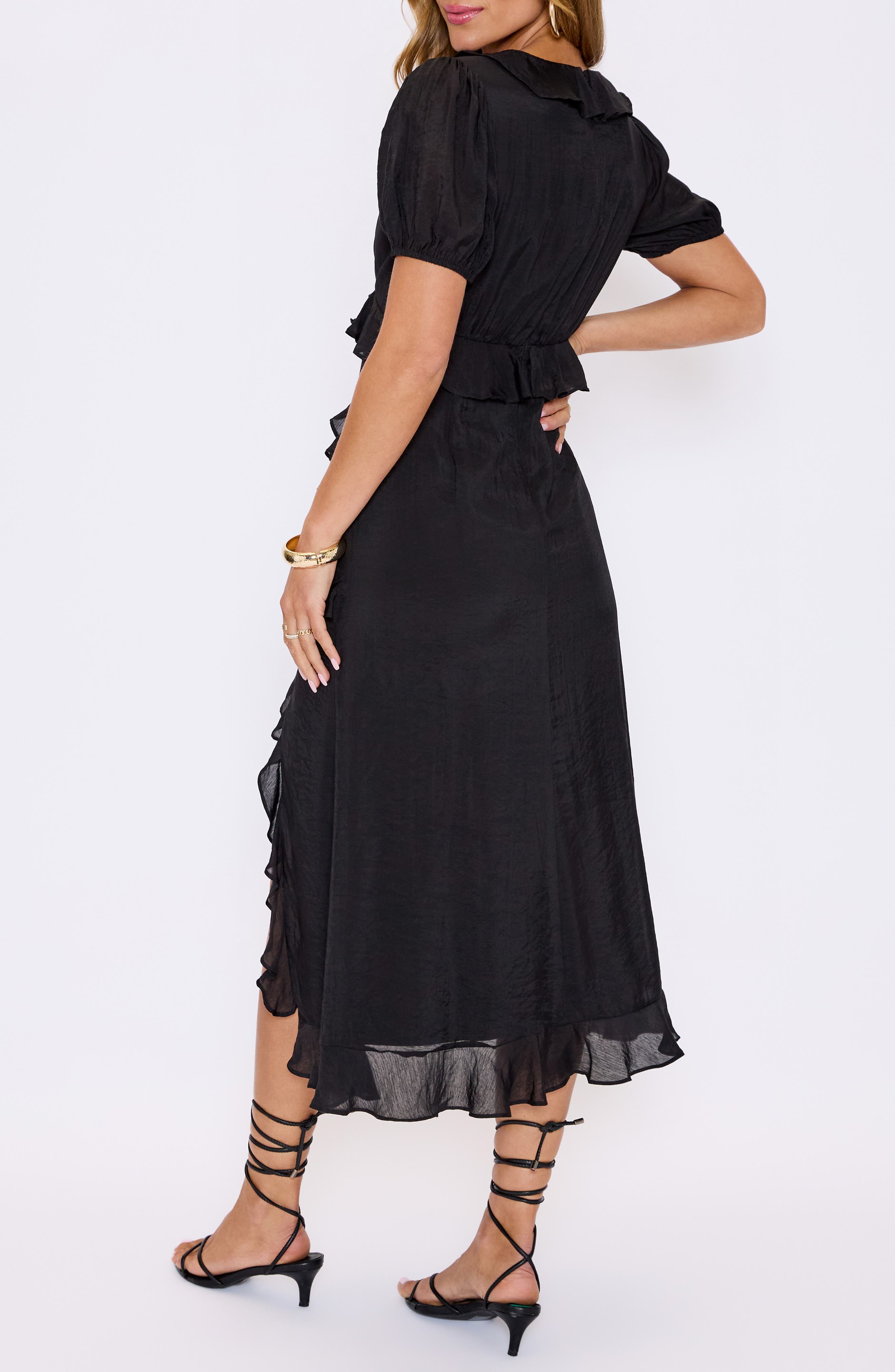 Noir Nights Ruffle Dress - image 2