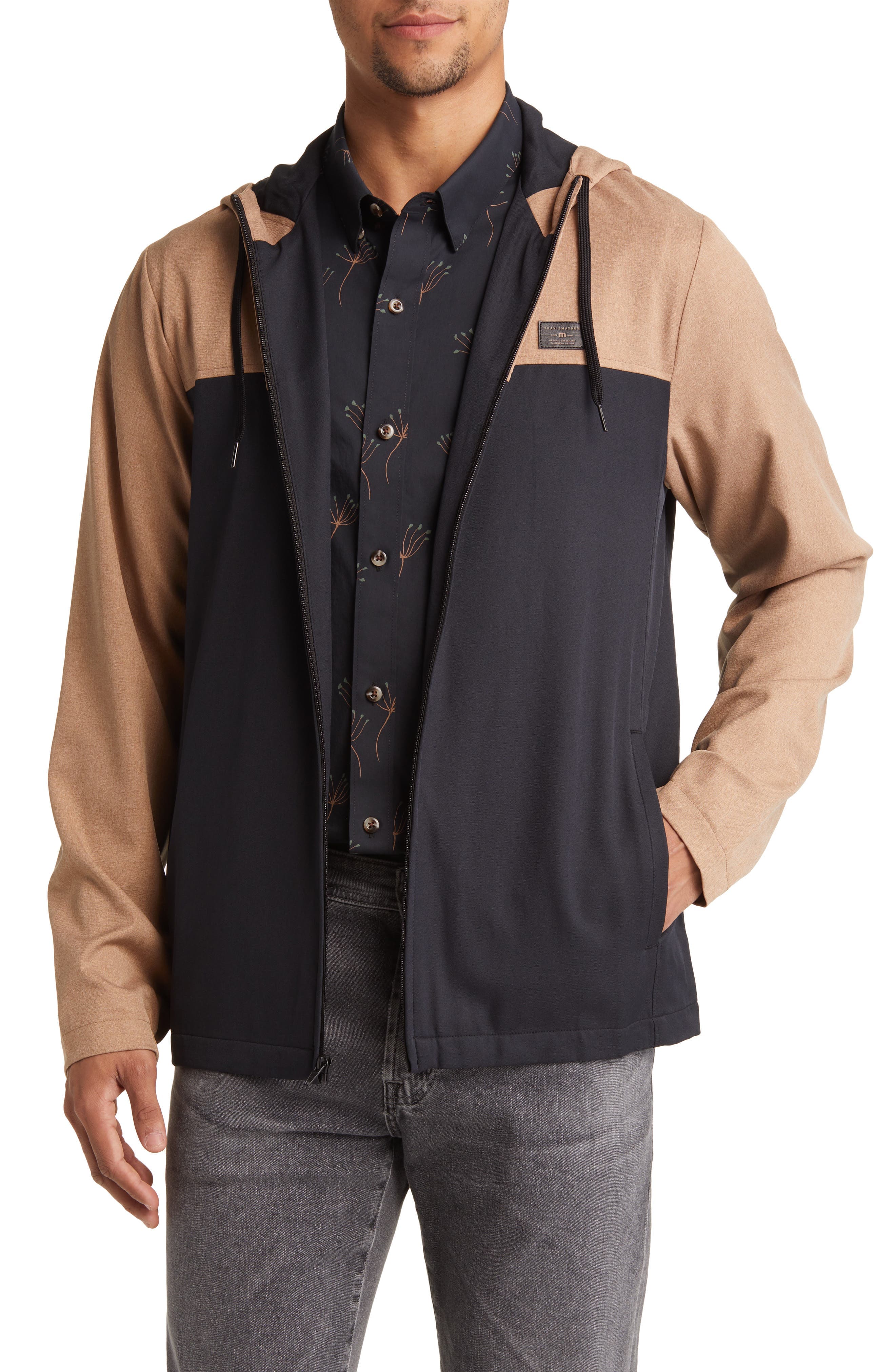 Beer Garden Colorblock Hooded Jacket - image 1