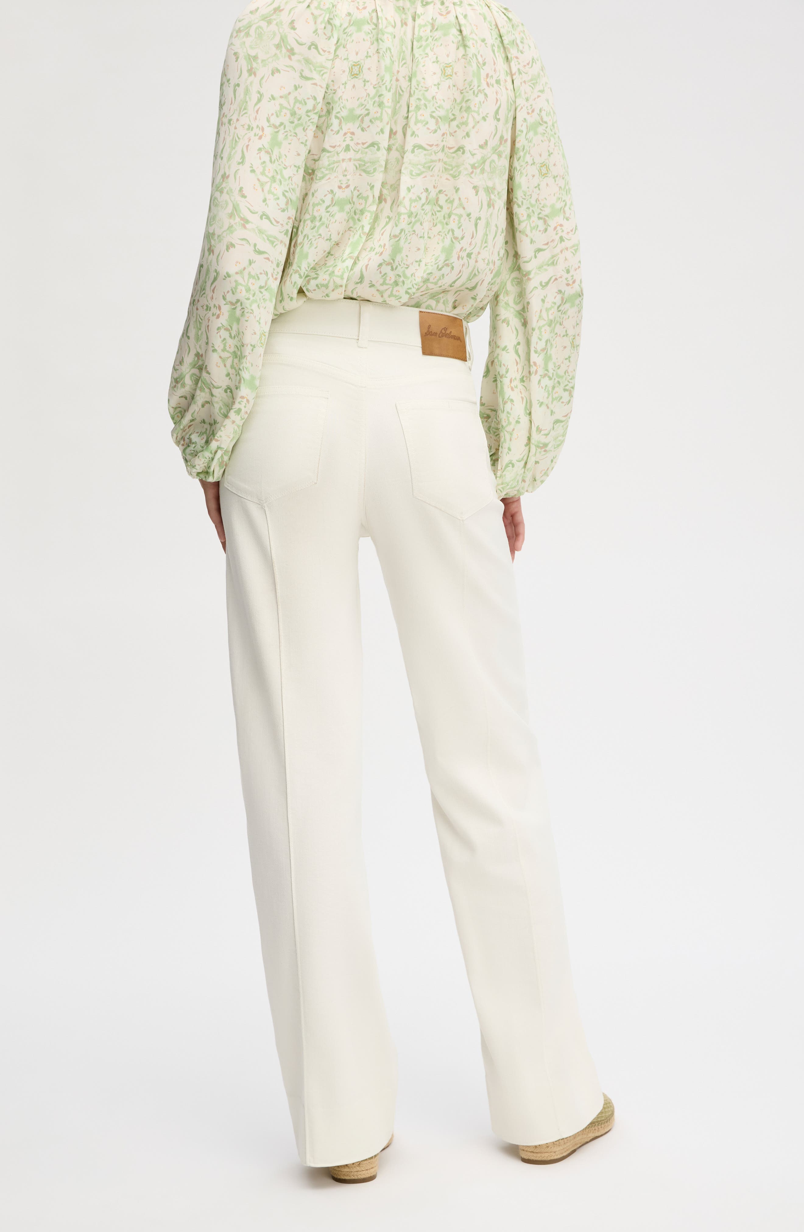 Pintuck Wide Leg Trouser Jeans - image 2