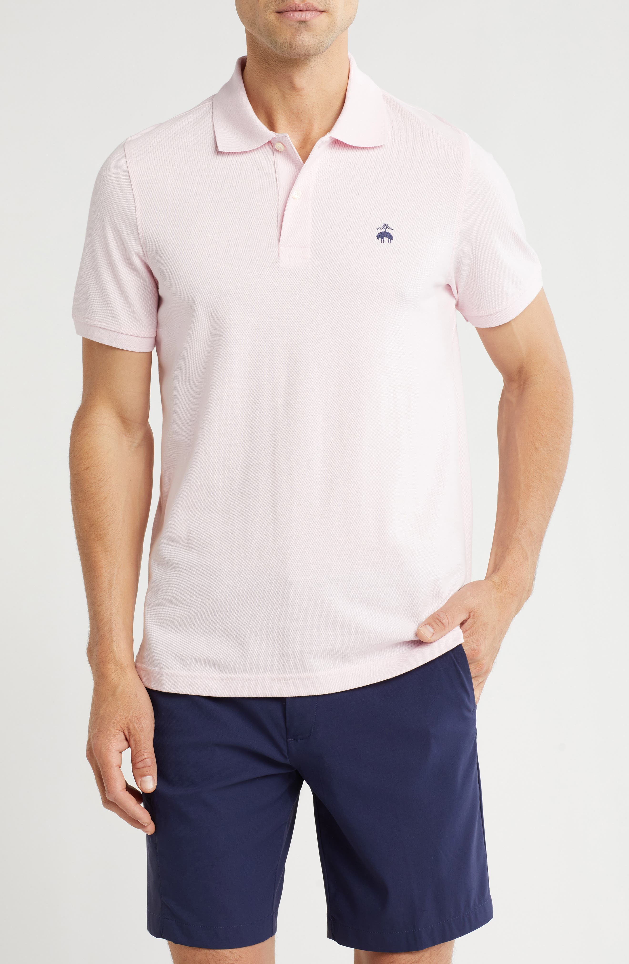 Cotton Pique Knit Polo - image 1