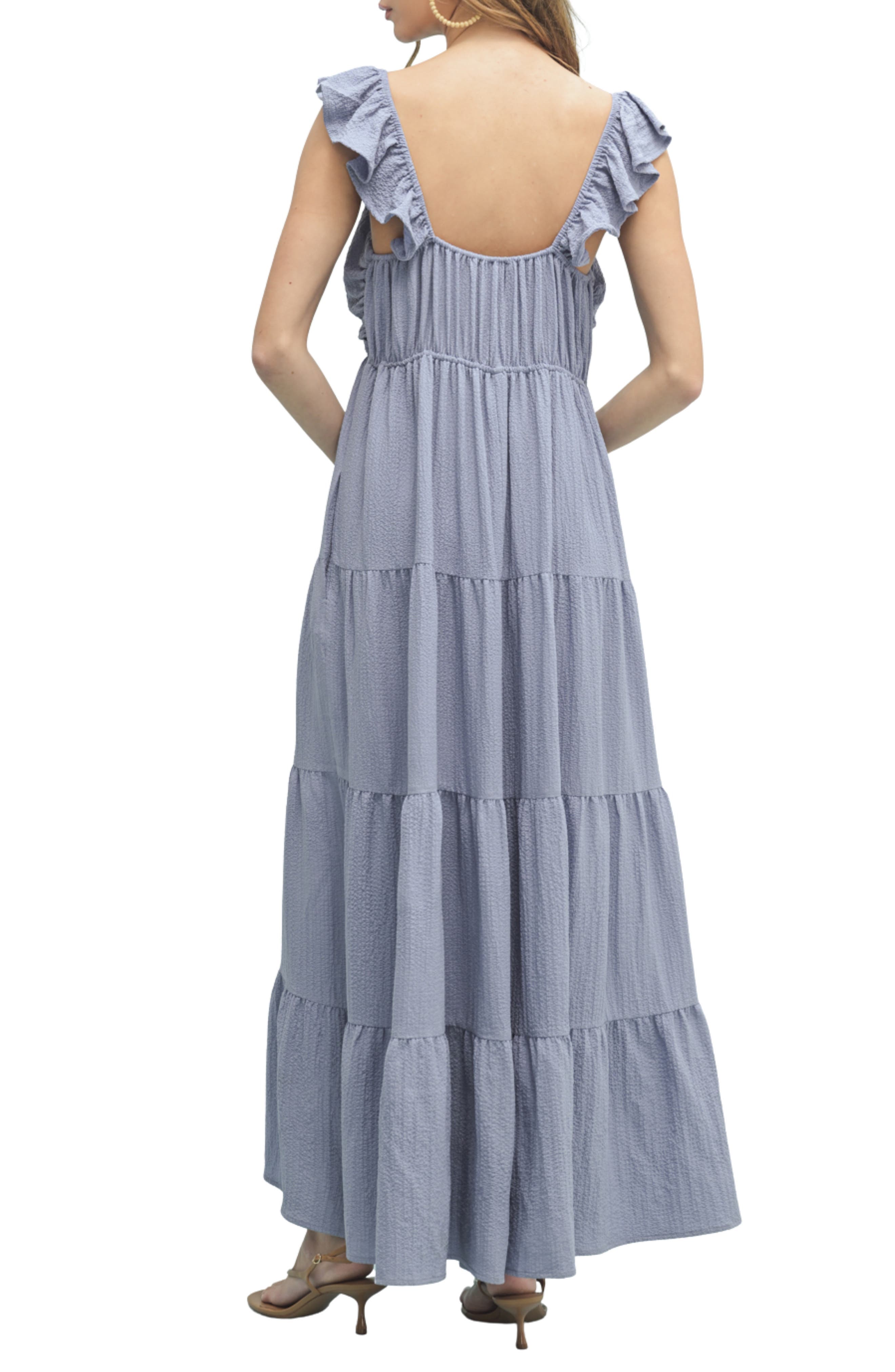 Textured Tiered Maxi Dress - image 4