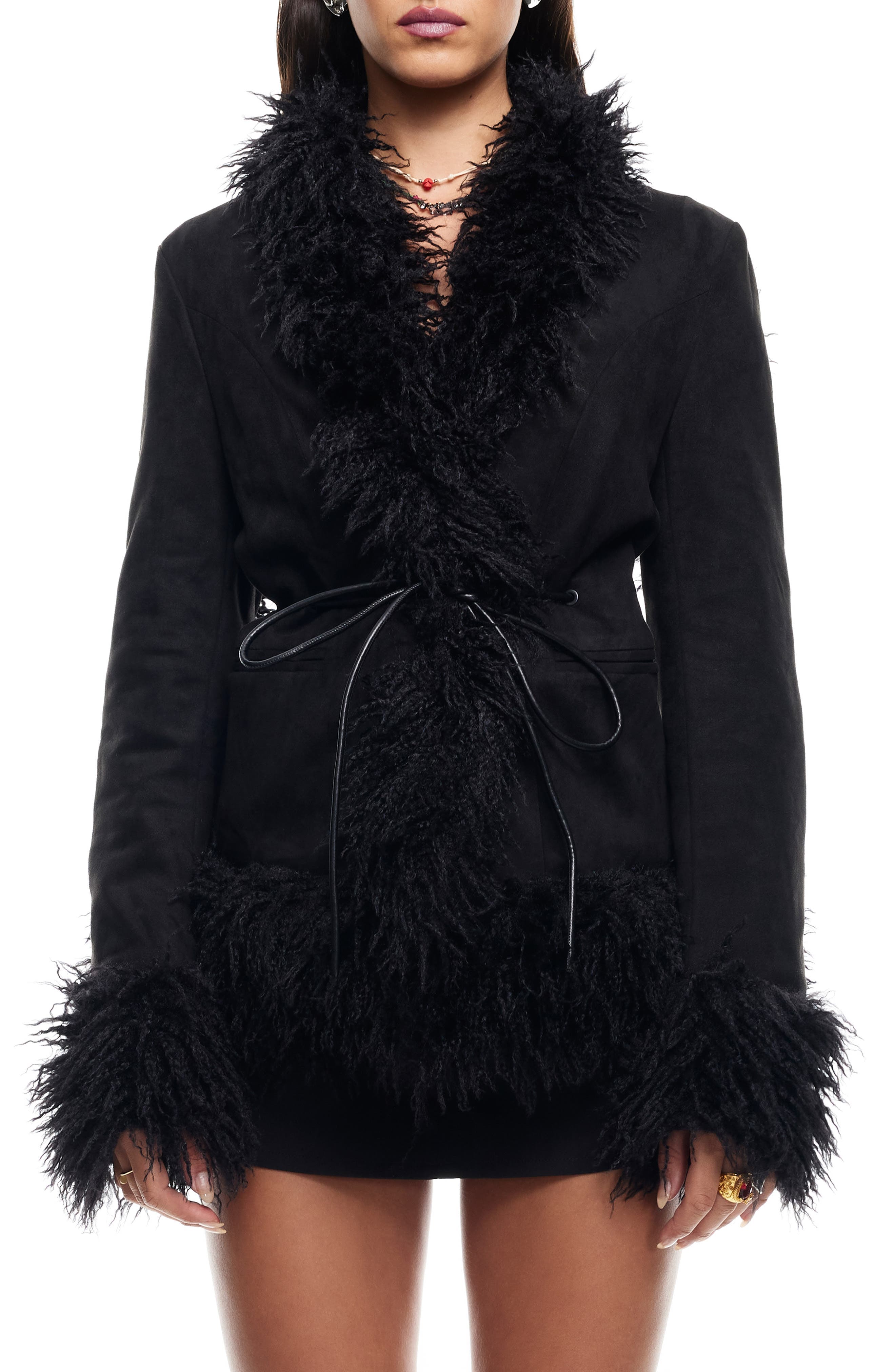 Oui Oui Coat with Faux Fur Trim - image 1