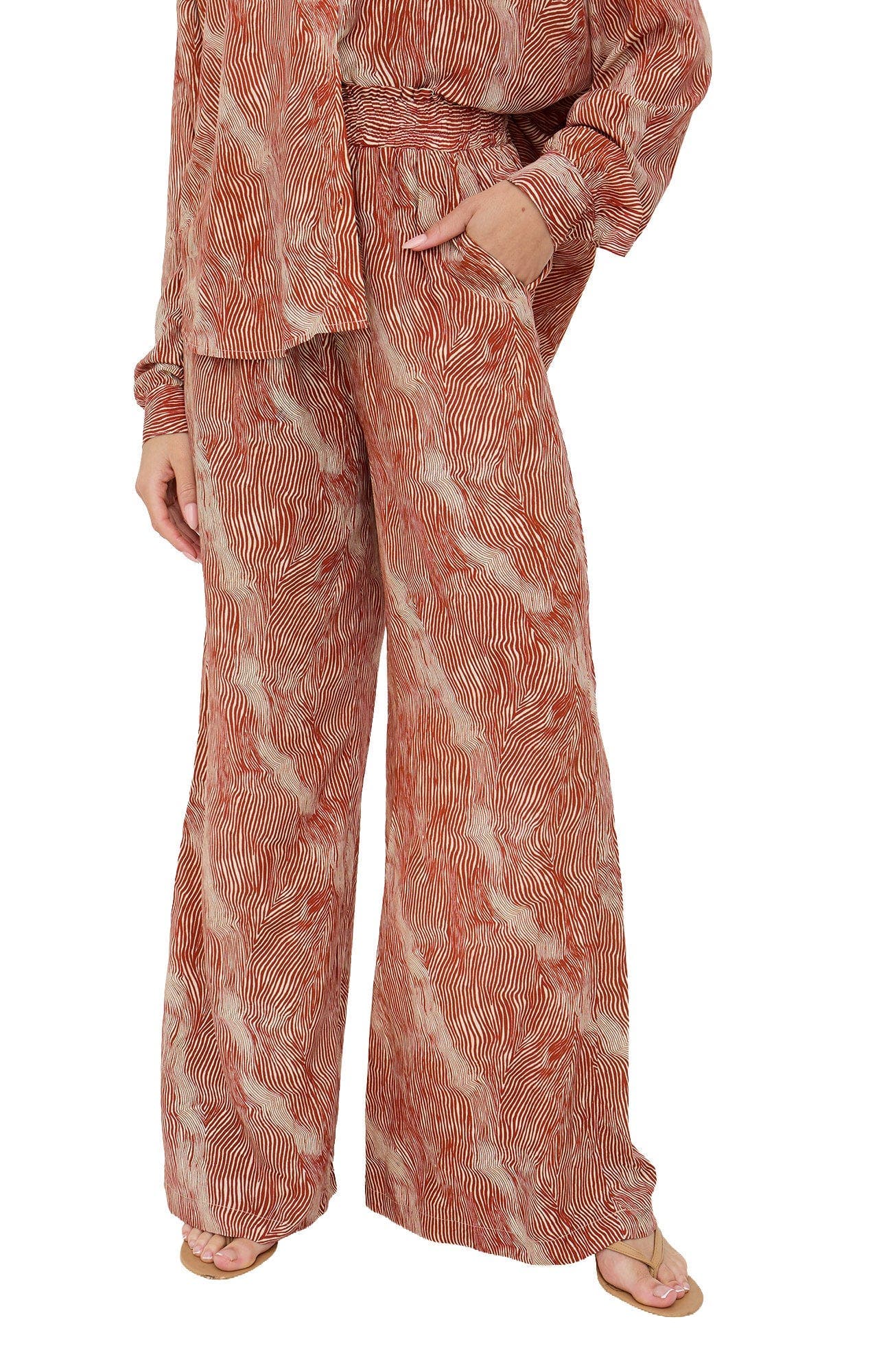 Ginger High Waist Tiger Print Trouser - image 1