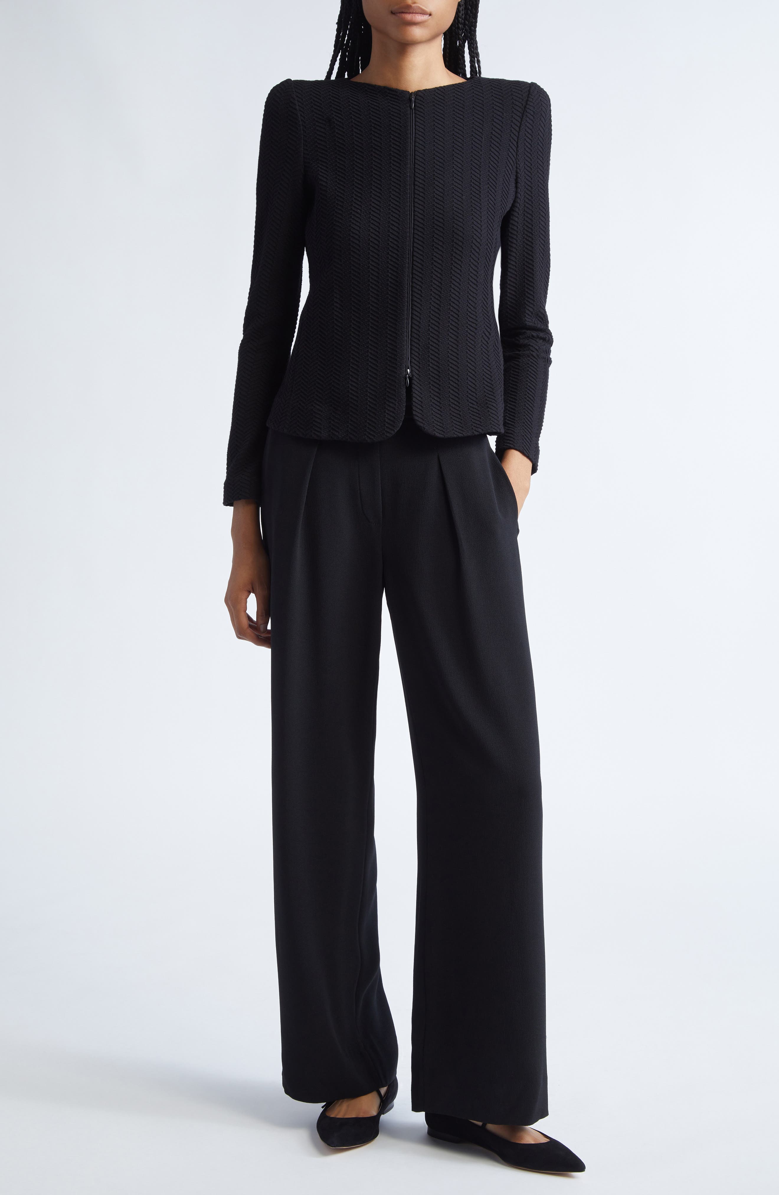 Chevron Knit Jacket - image 2