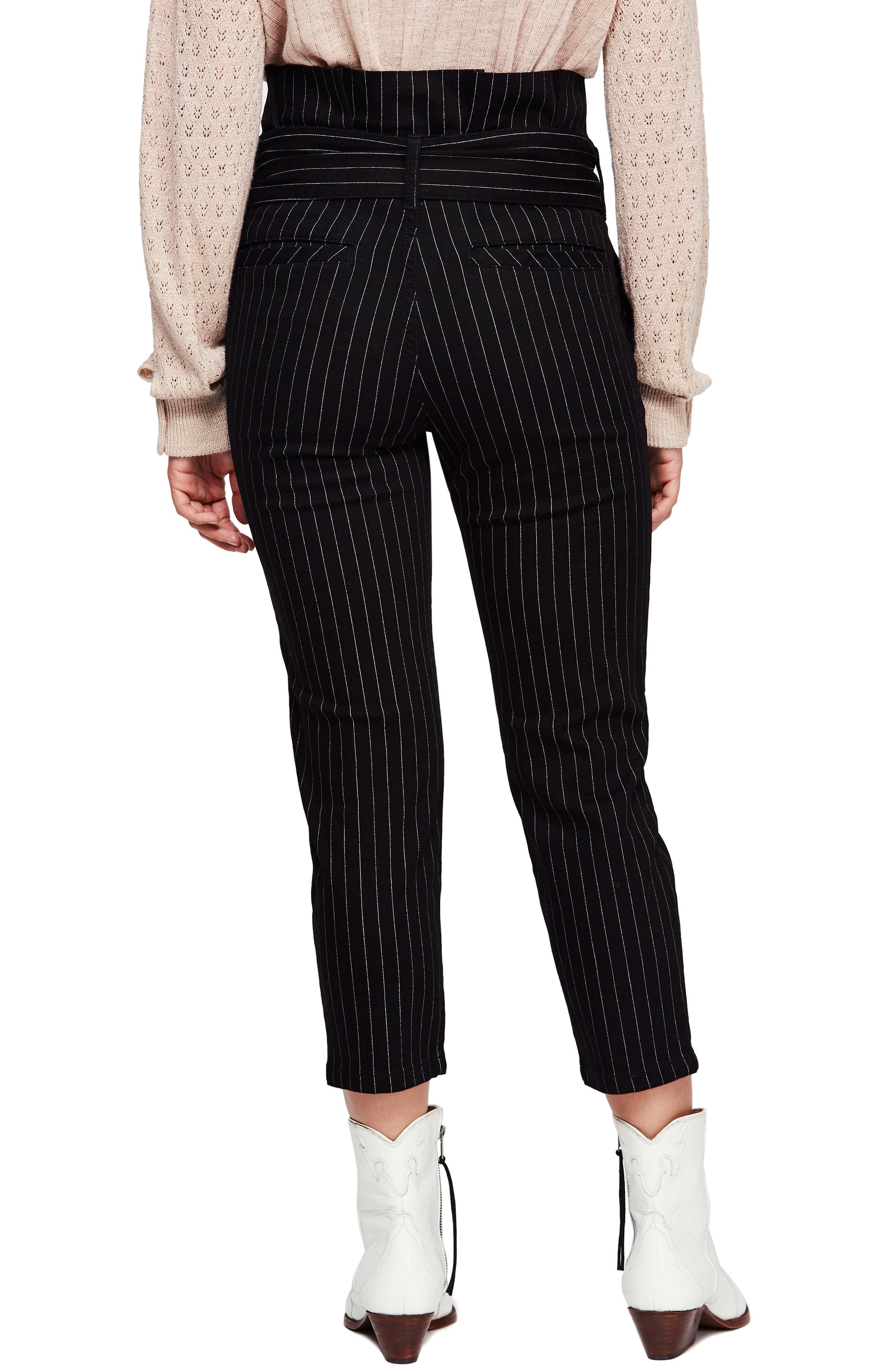 Montella Pinstripe Crop Skinny Pants - image 2