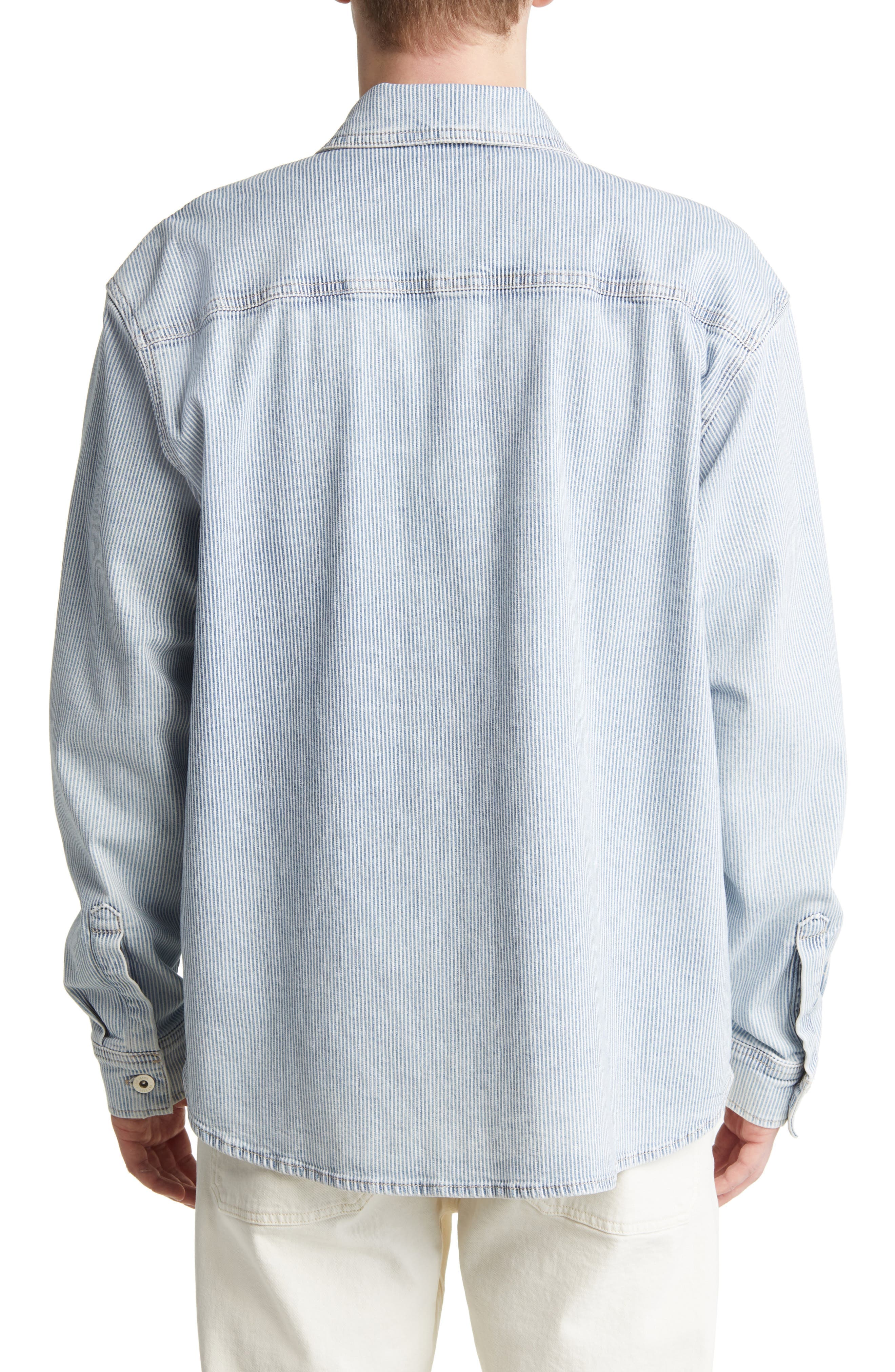 Elias Railroad Stripe Shirt Jacket - image 2