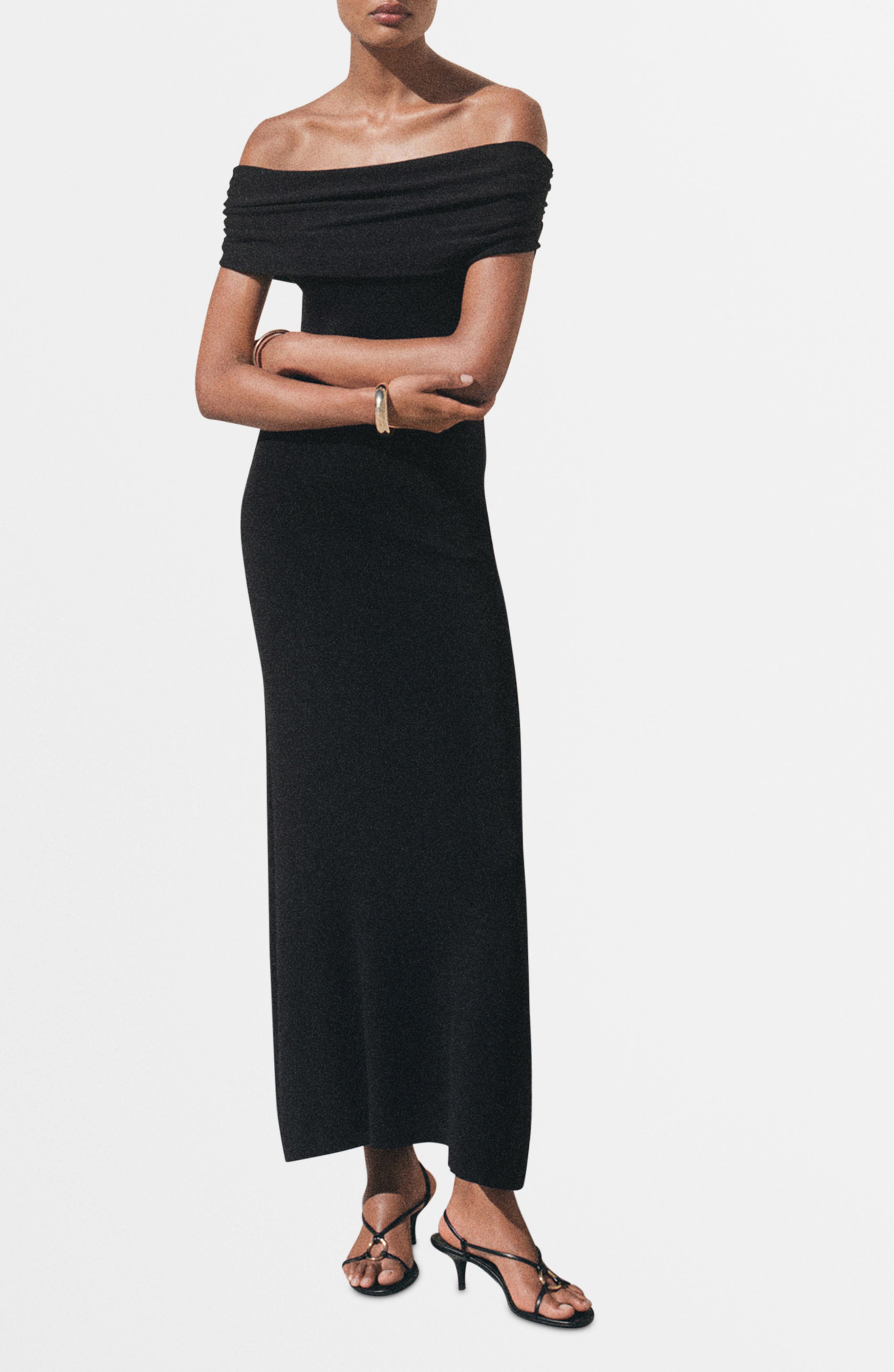 Strapless Knit Maxi Dress - image 1