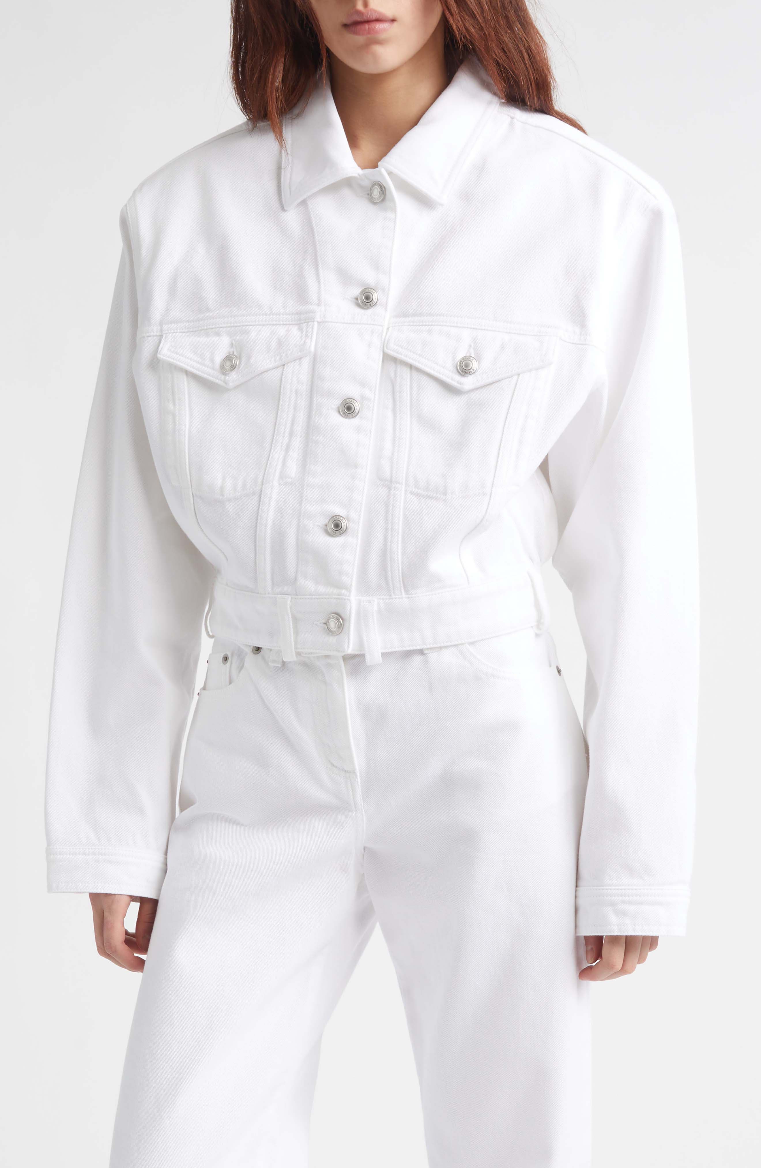 Venim Belted Denim Button-Up Shirt - image 1