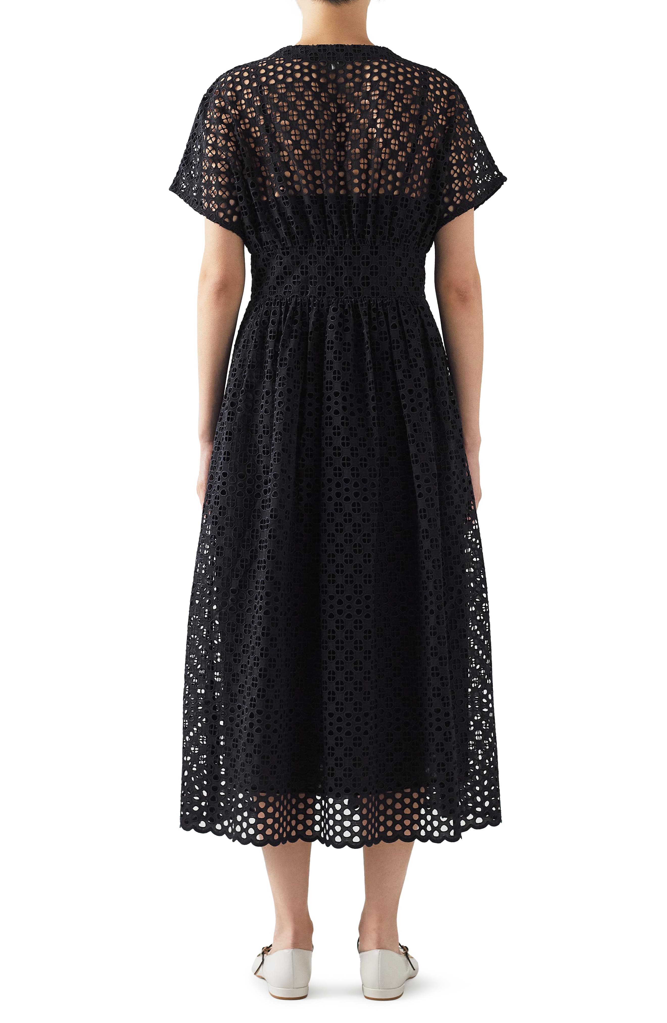 Vivienne Broderie Anglaise Midi Dress - image 2