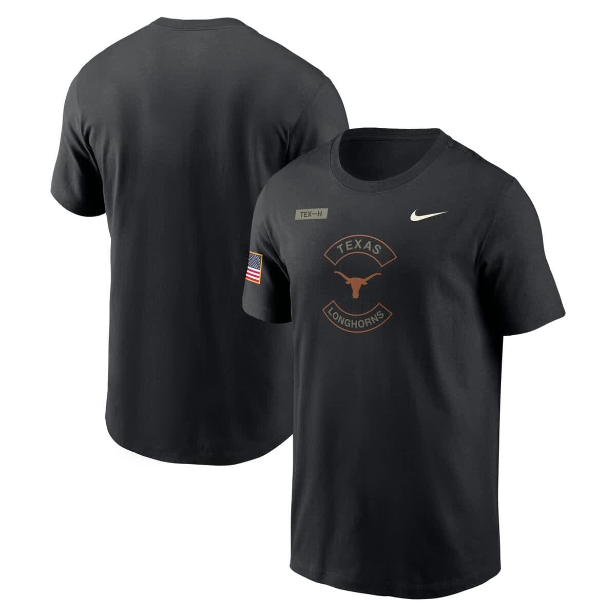 Men's Nike Black Texas Longhorns 2025 Military Appreciation Performance T-Shirt - image 1