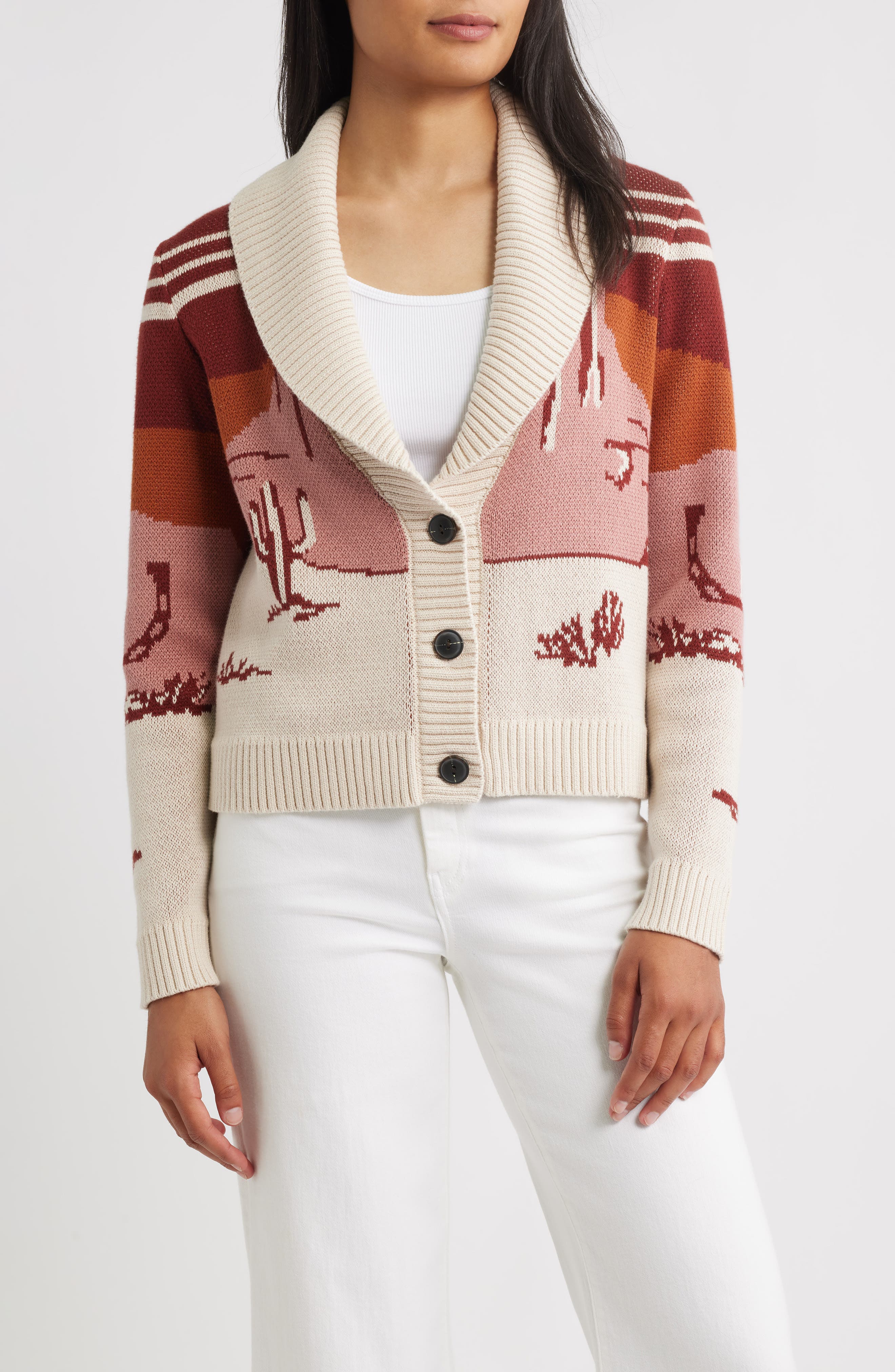 Western Scenic Cardigan - image 1