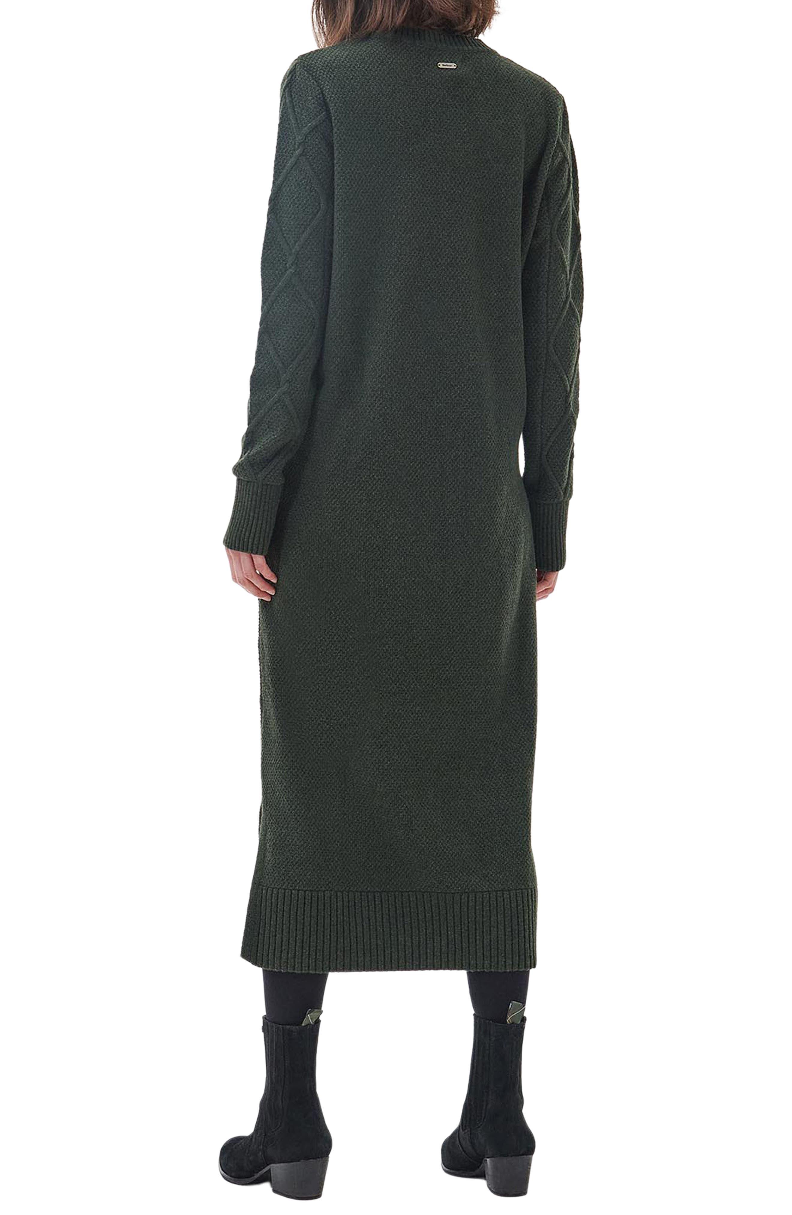 Burne Long Sleeve Wool Blend Sweater Dress - image 2