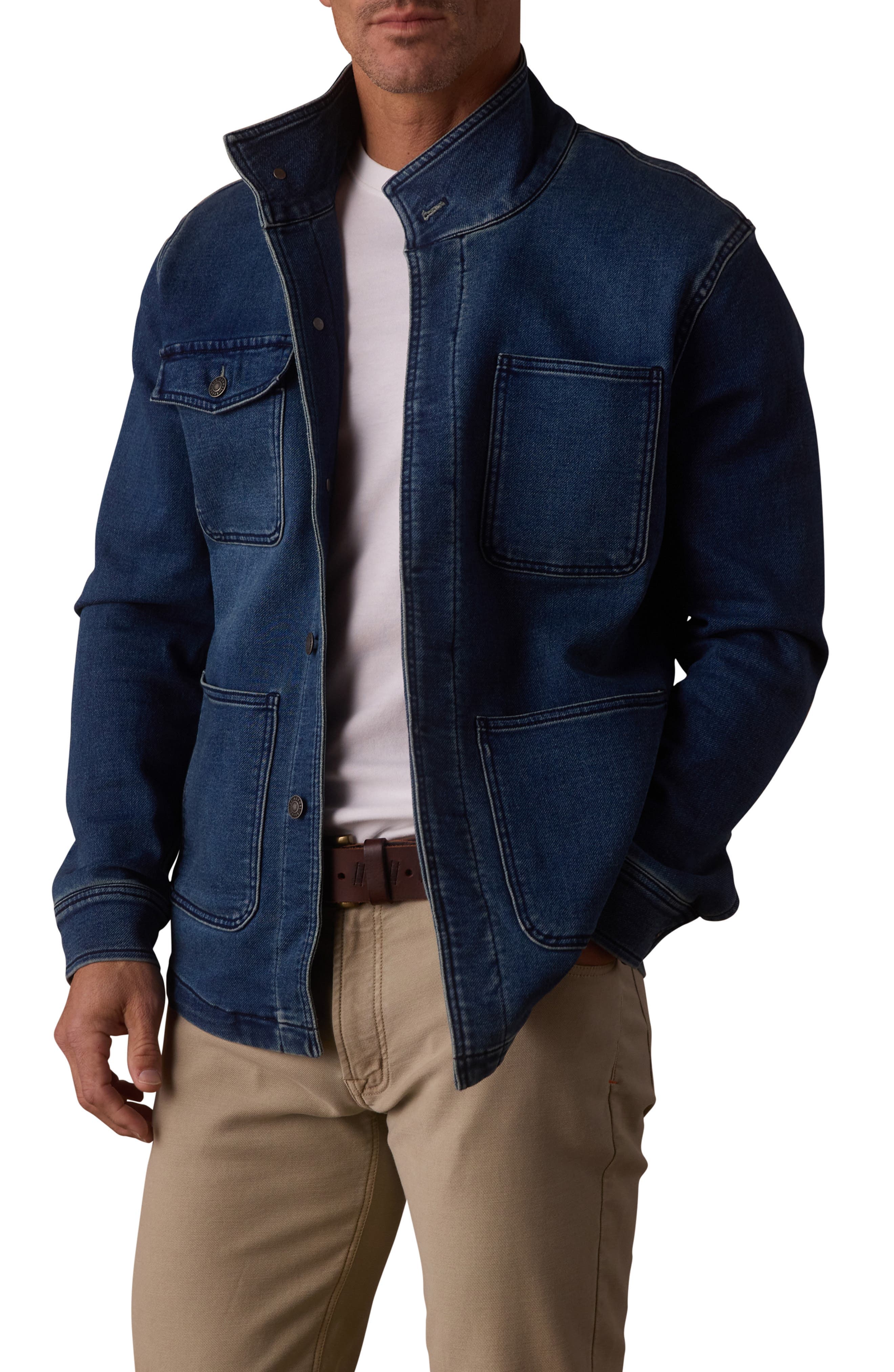 Comfort Terry Denim Chore Coat - image 1
