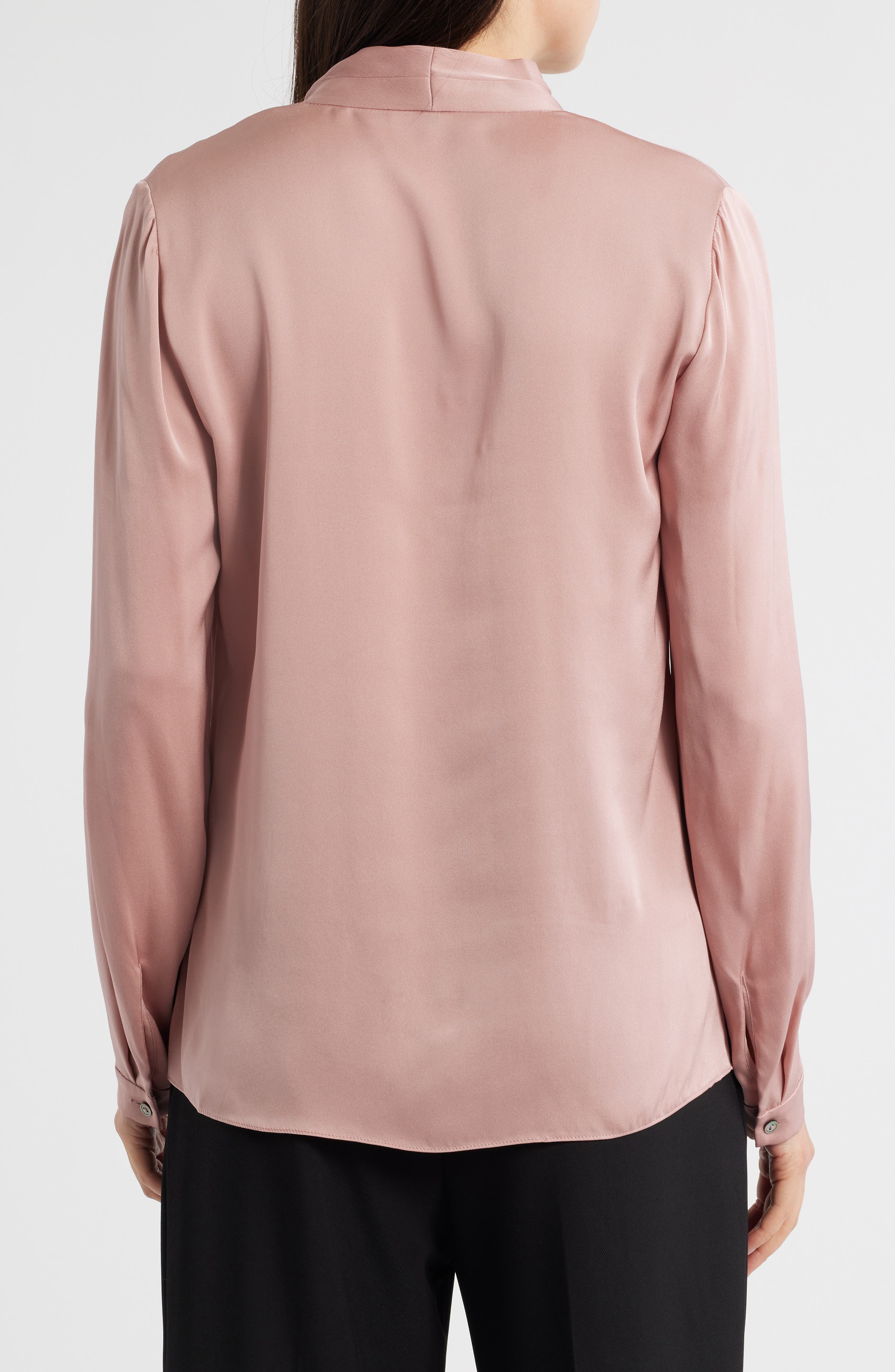 Nellie Pleated Stretch Silk Top - image 2