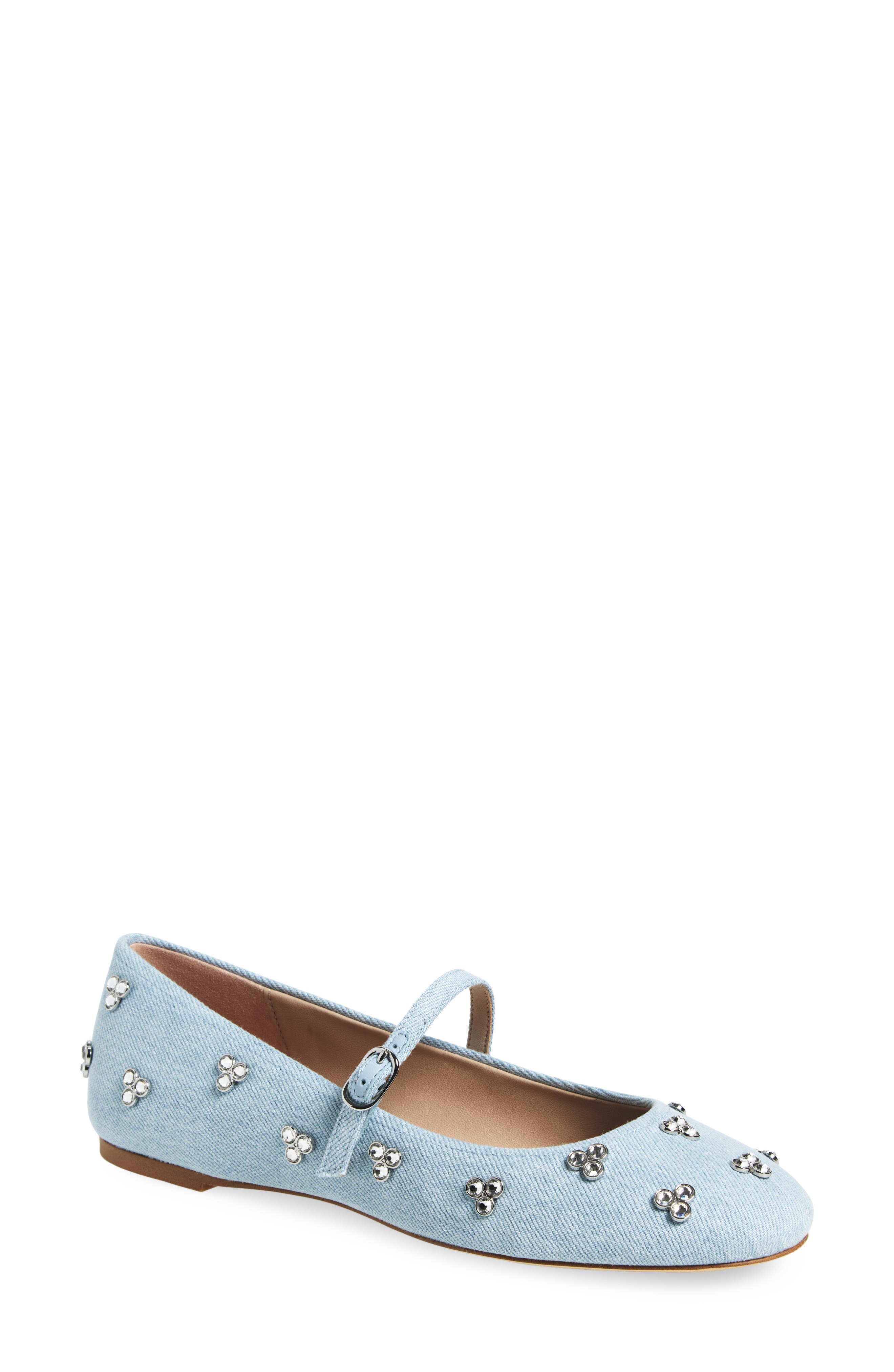 Tammy Crystal Embellished Mary Jane Flat - image 1