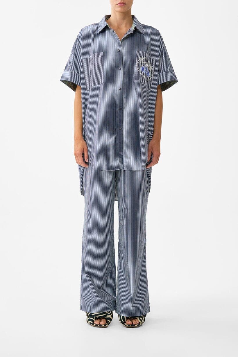 Button Front Lounge Pant - image 1