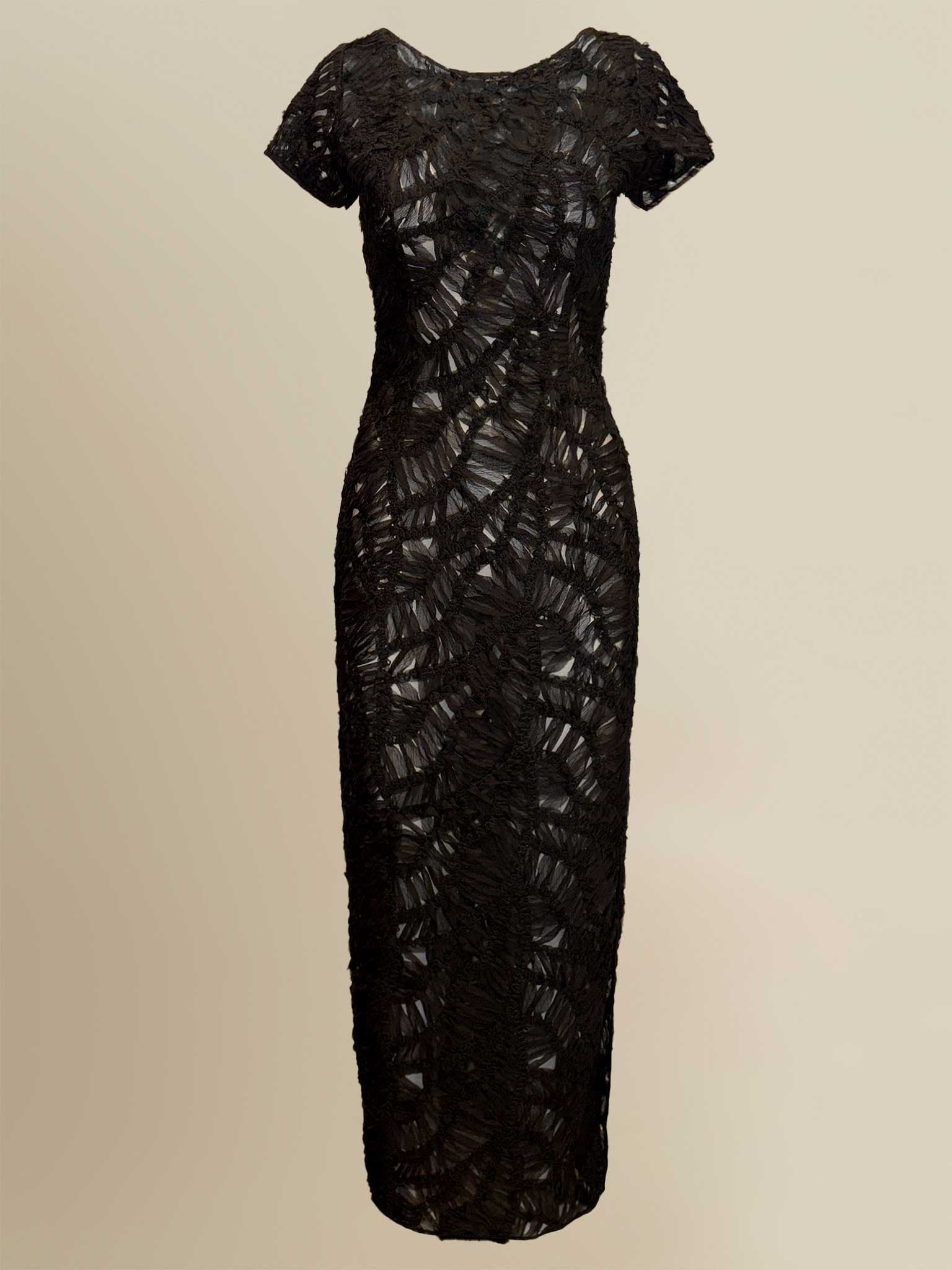 Fleur Sheer Italian Lace Maxi Dress - image 1
