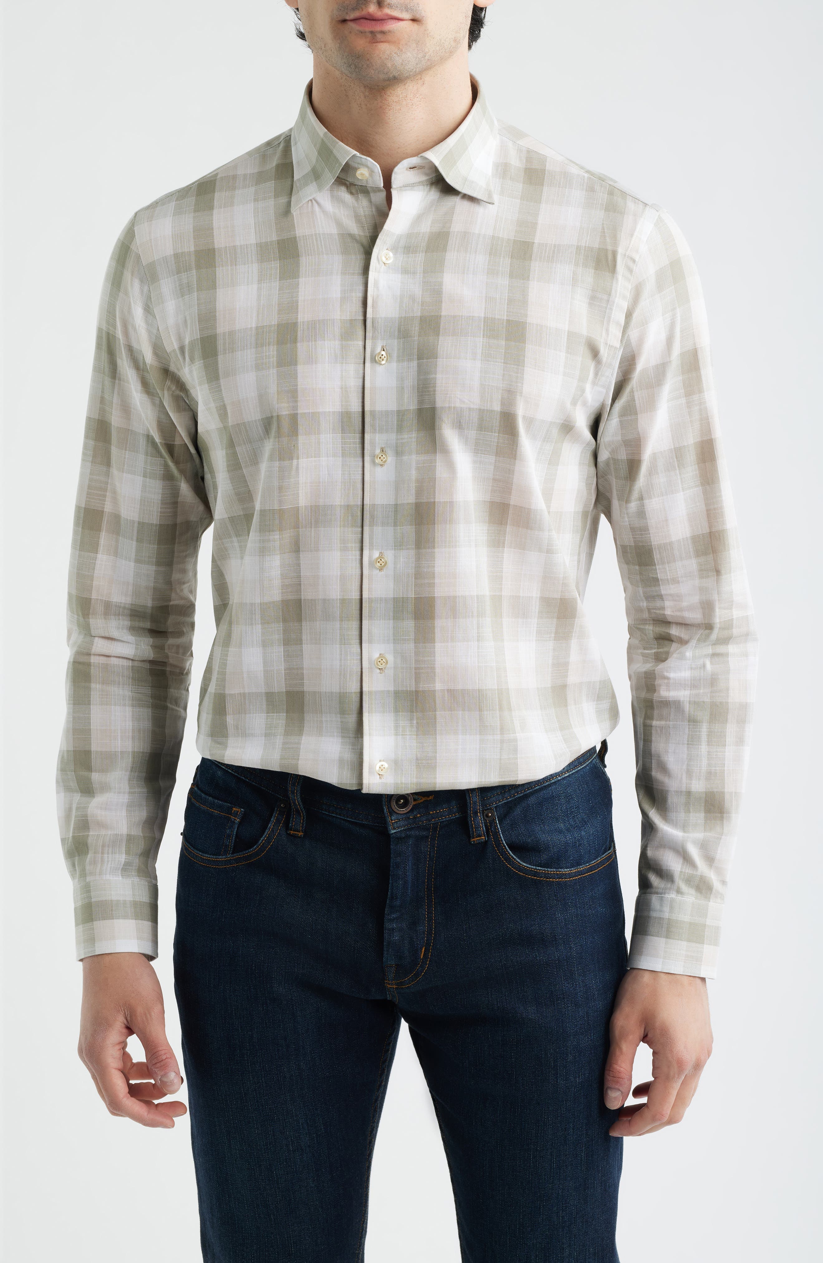 Umstead Plaid Button-Up Shirt - image 1