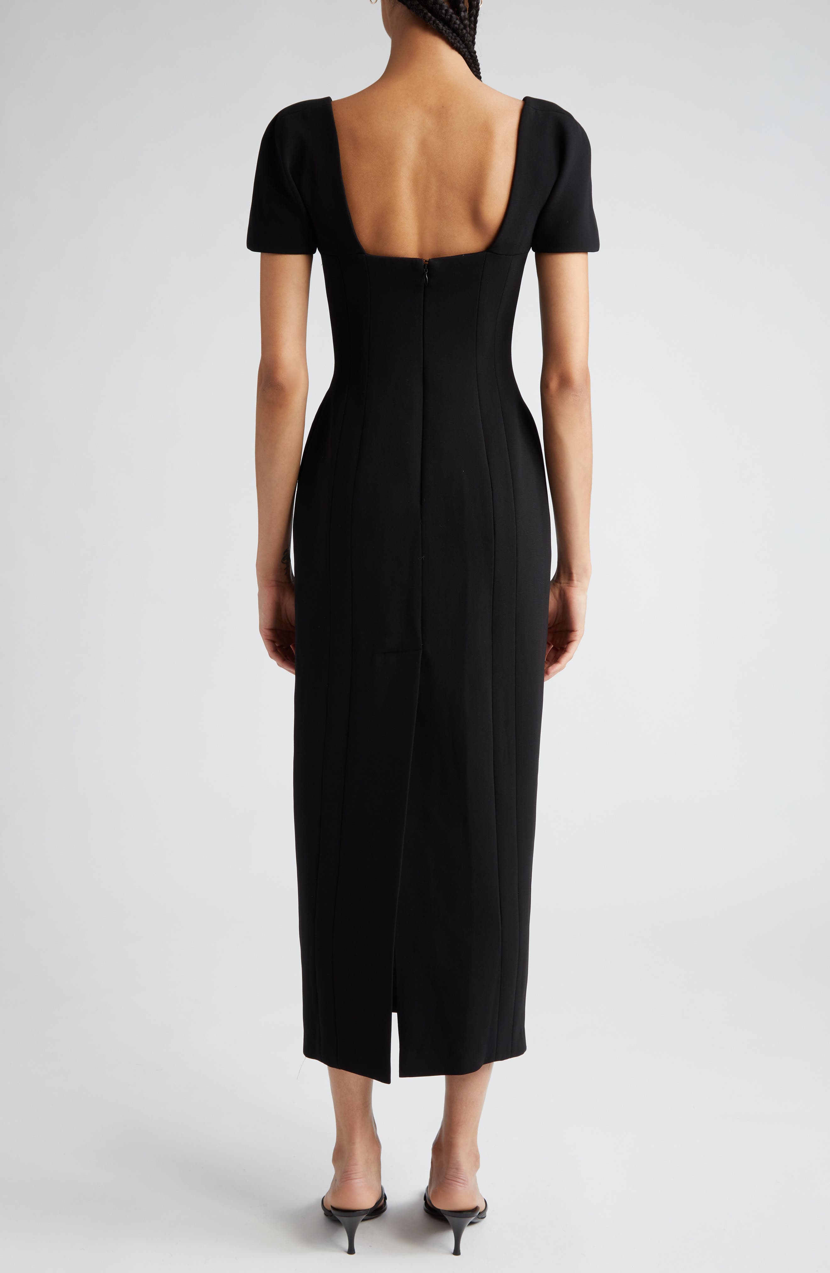 Elvie Short Sleeve Sheath Dress - image 2