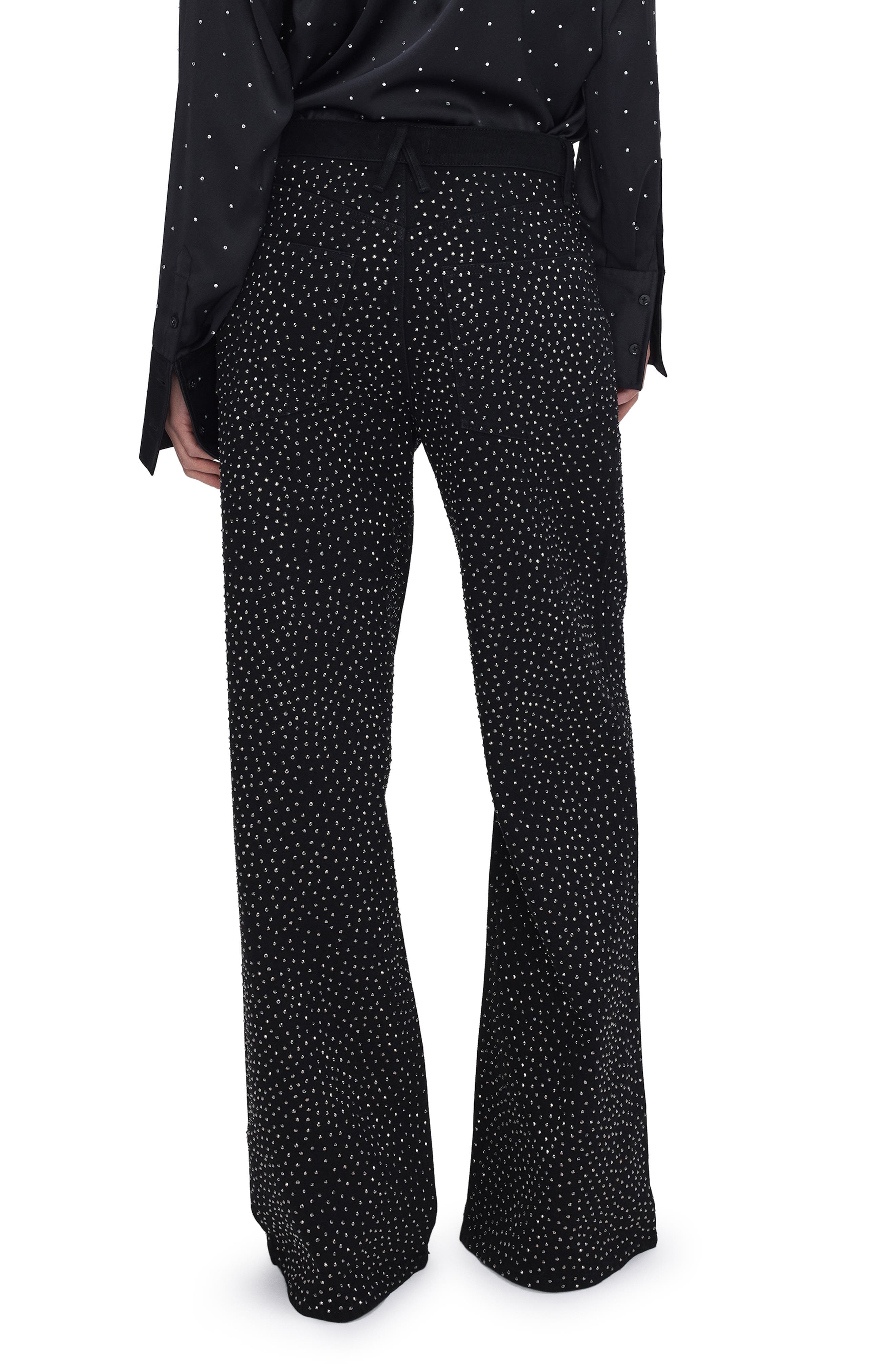 Good Ease Rhinestone Wide Leg Jeans - image 2
