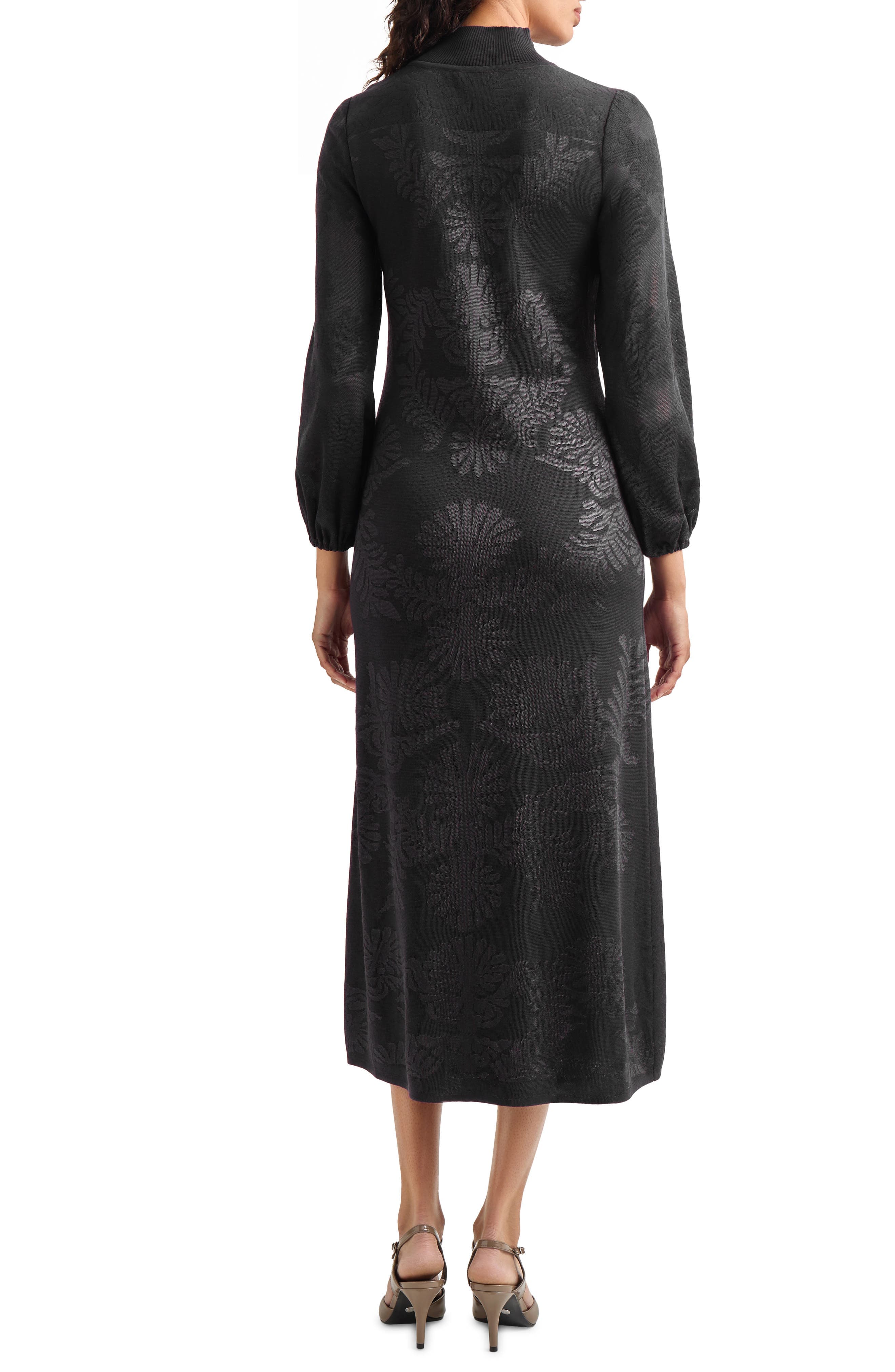Long Sleeve Burnout Dress - image 2