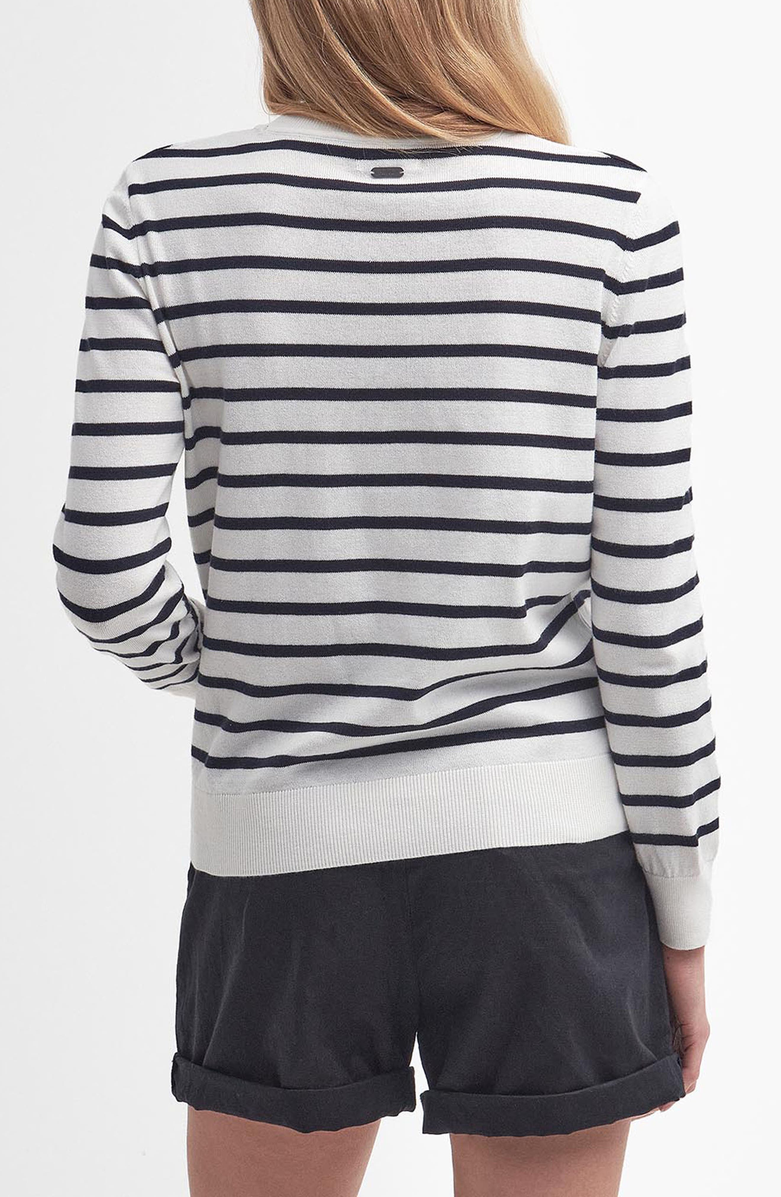 Ellewood Stripe Cotton Crewneck Sweater - image 2