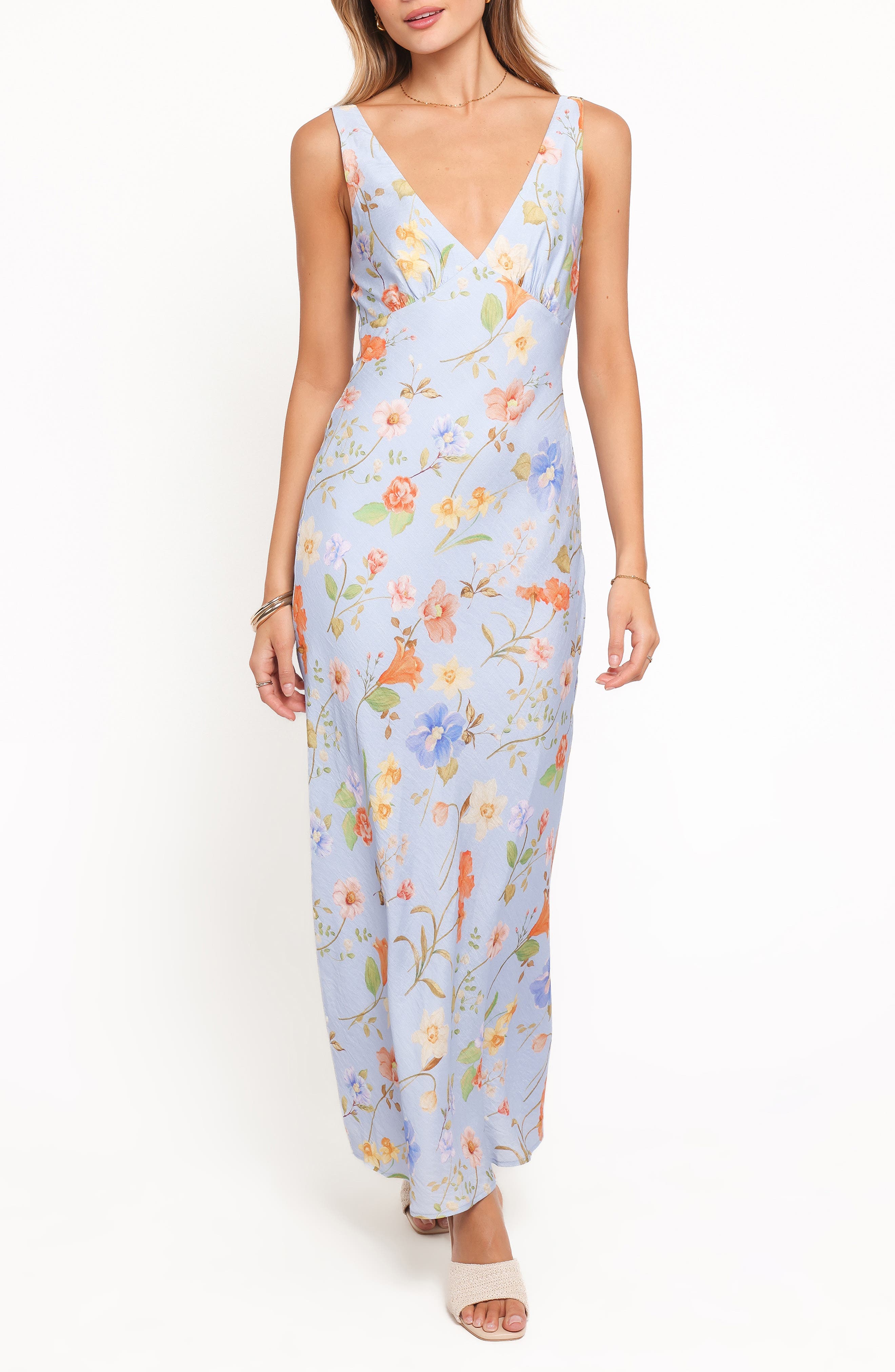 Lunaria Floral Print Sleeveless Dress - image 1