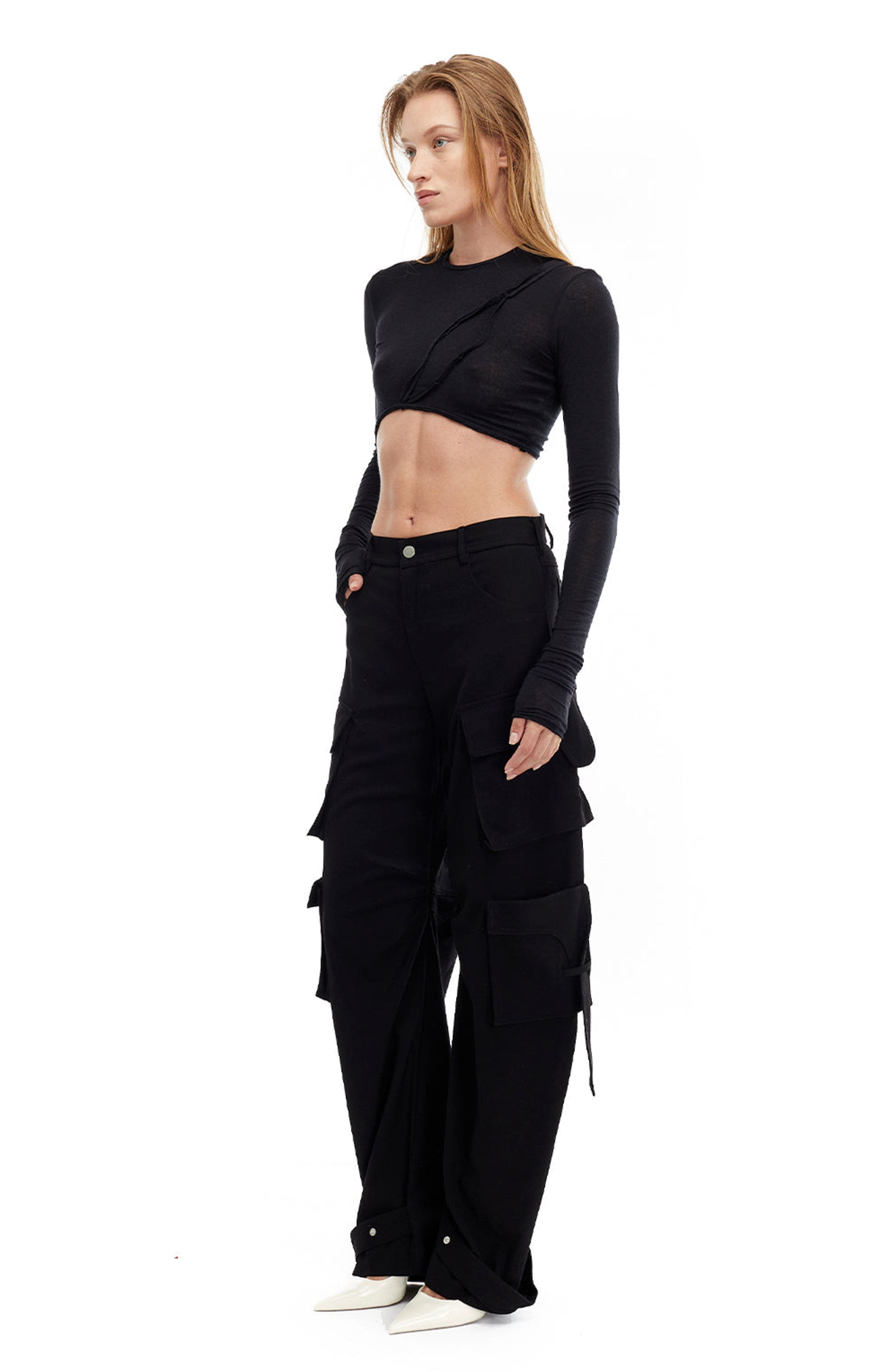 Pepper Long Sleeves Crop Top - image 2