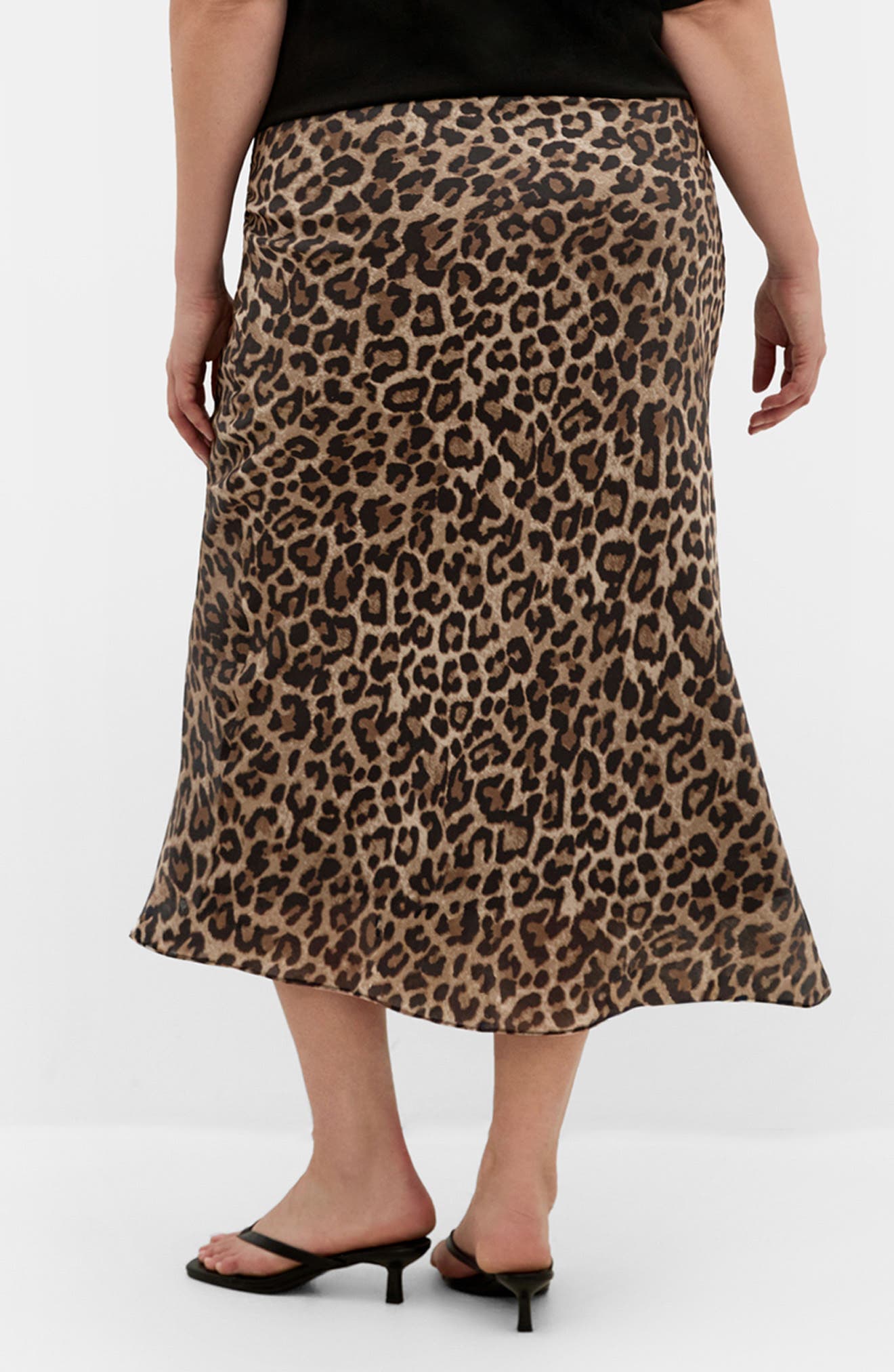 Kyra Leopard Print Midi Skirt - image 2