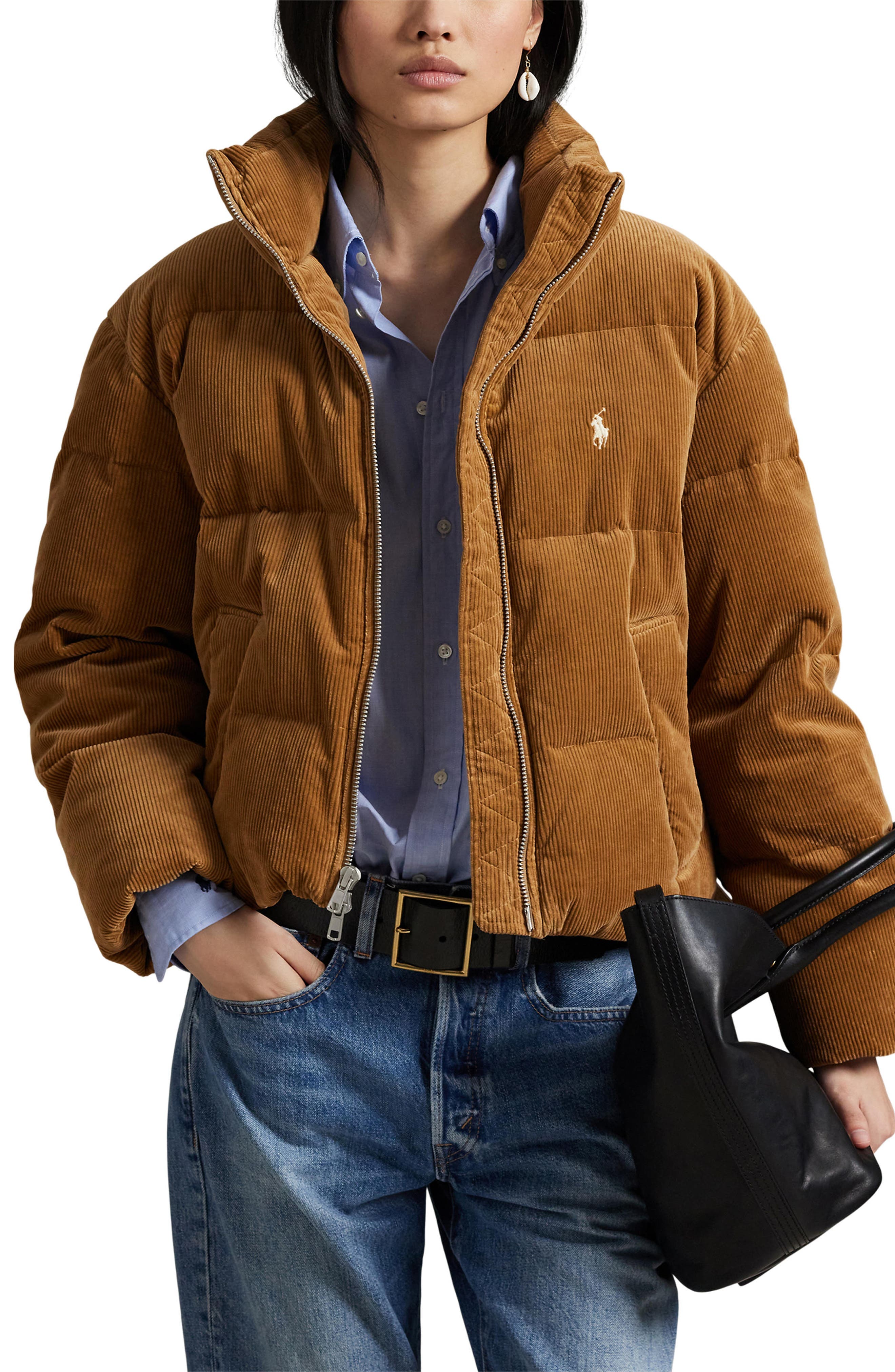 Quilted Corduroy Down Jacket - image 1