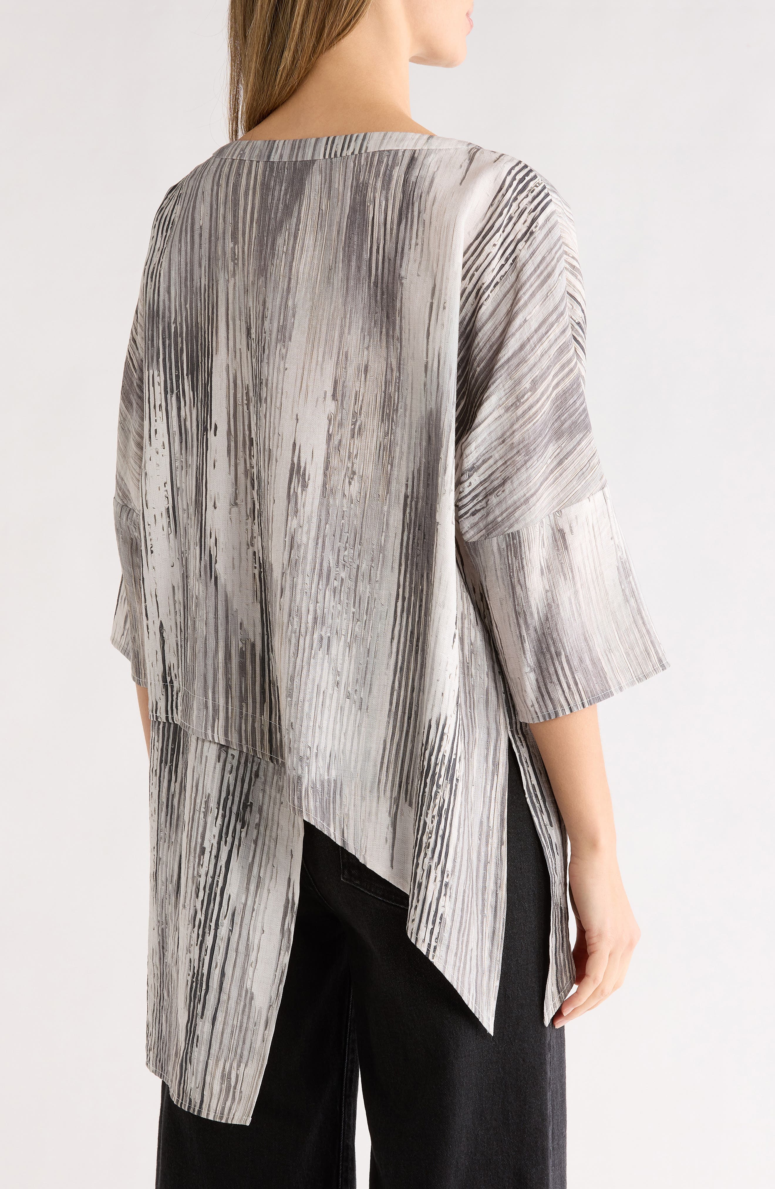 Uneven Hem Tunic Shirt - image 2