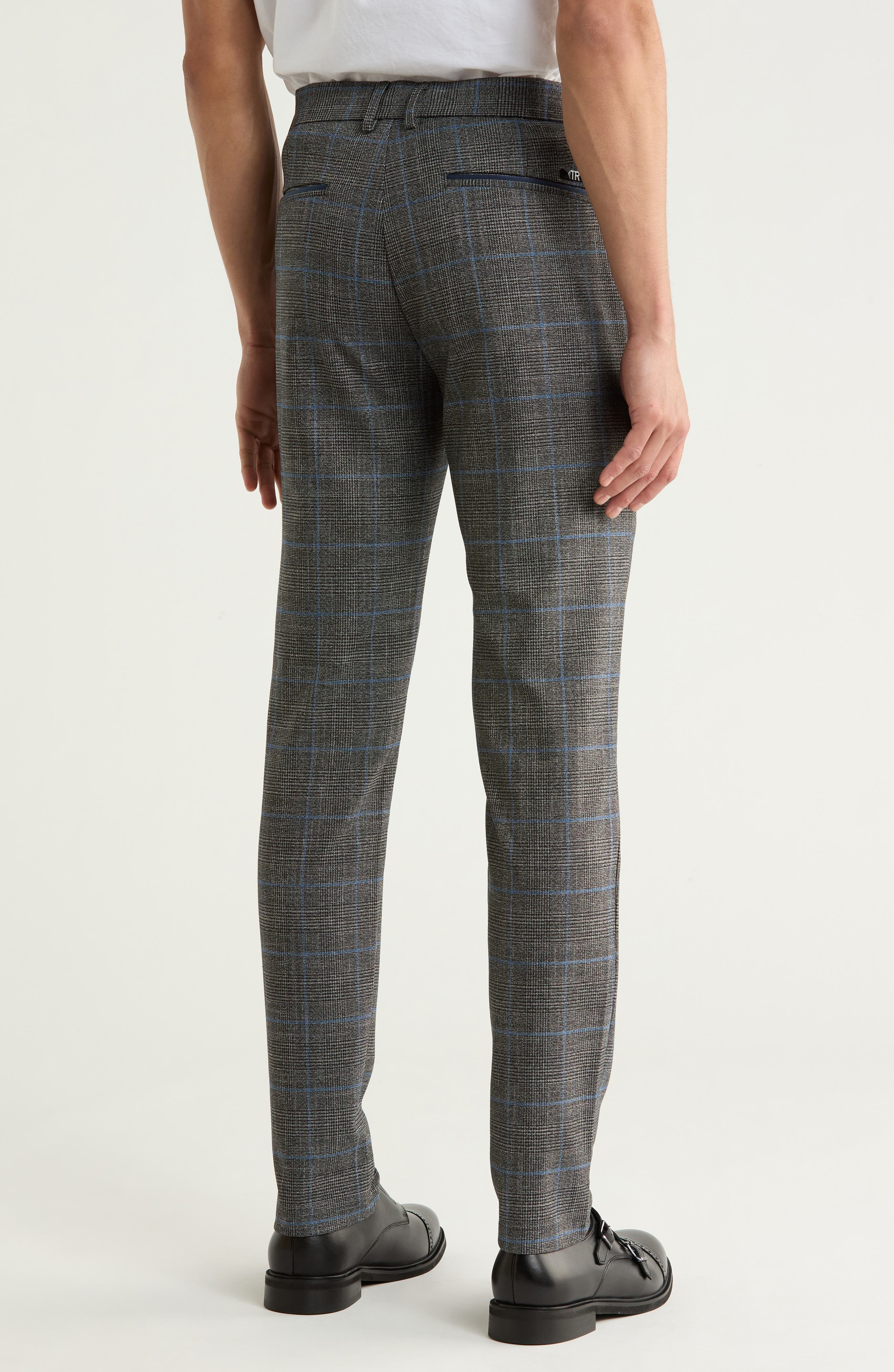 Plaid Straight Leg Trousers - image 2