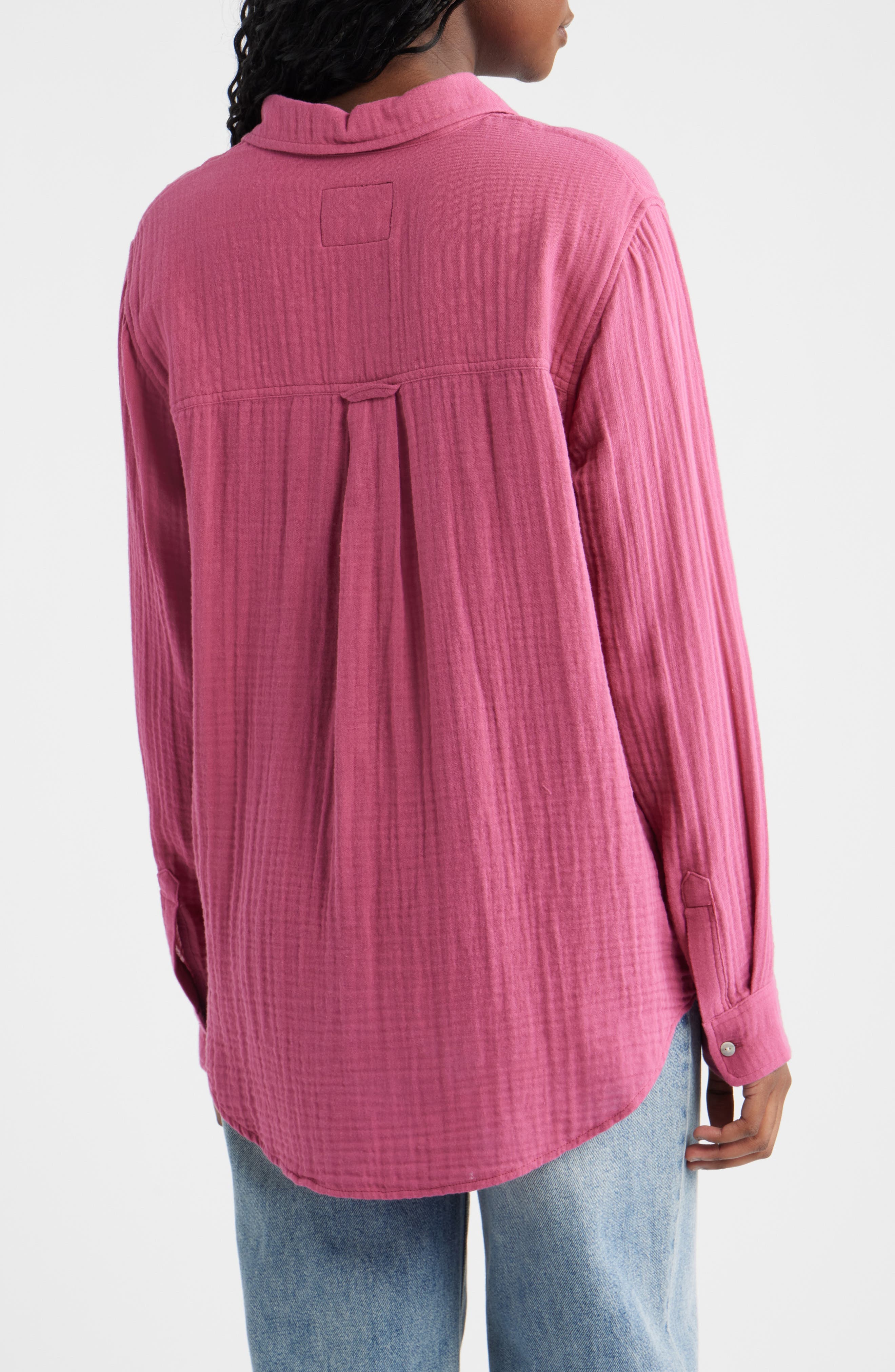 Ellis Organic Cotton Gauze Button-Up Shirt - image 2