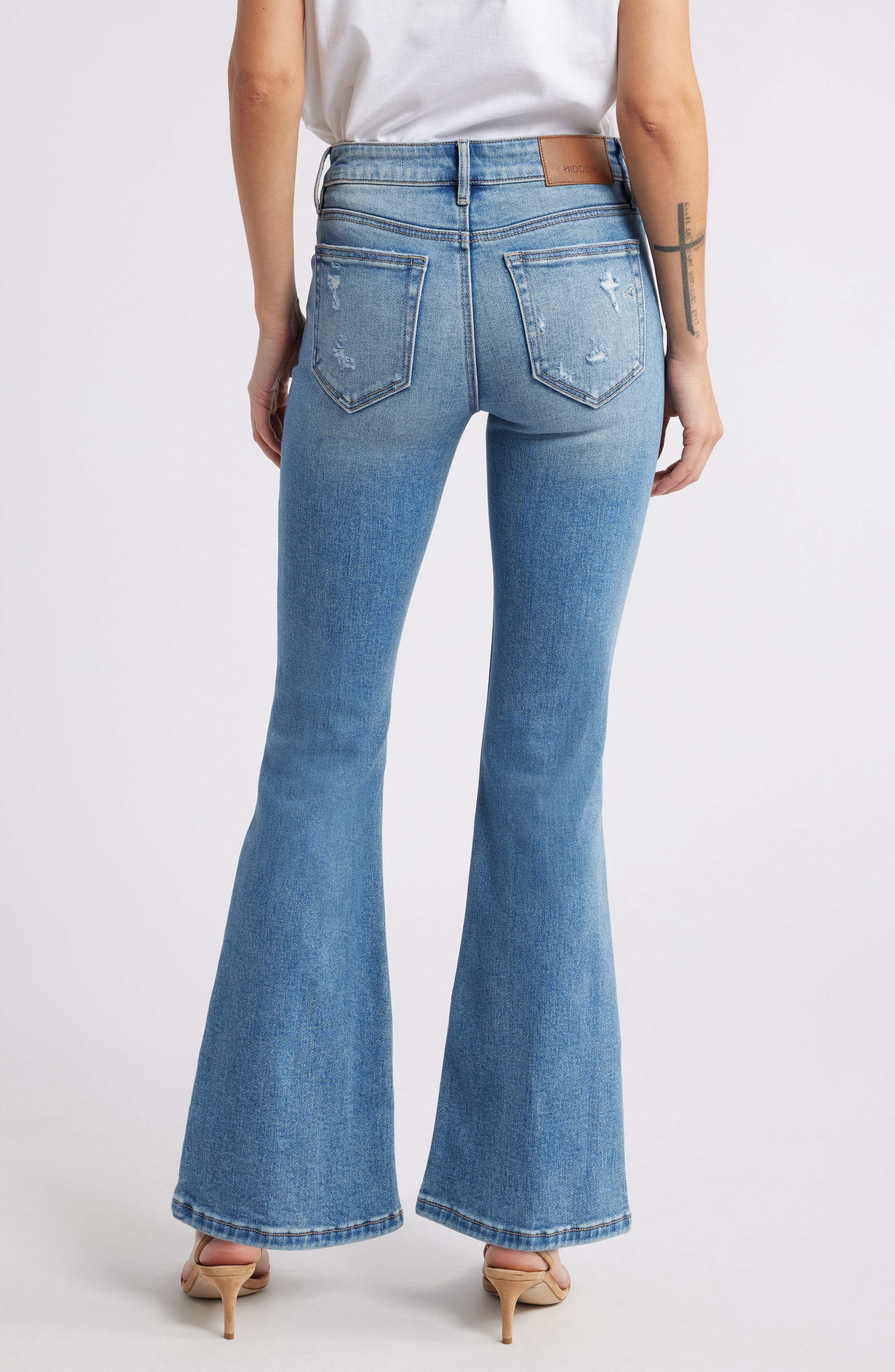 Patch Pocket Flare Jeans - image 2