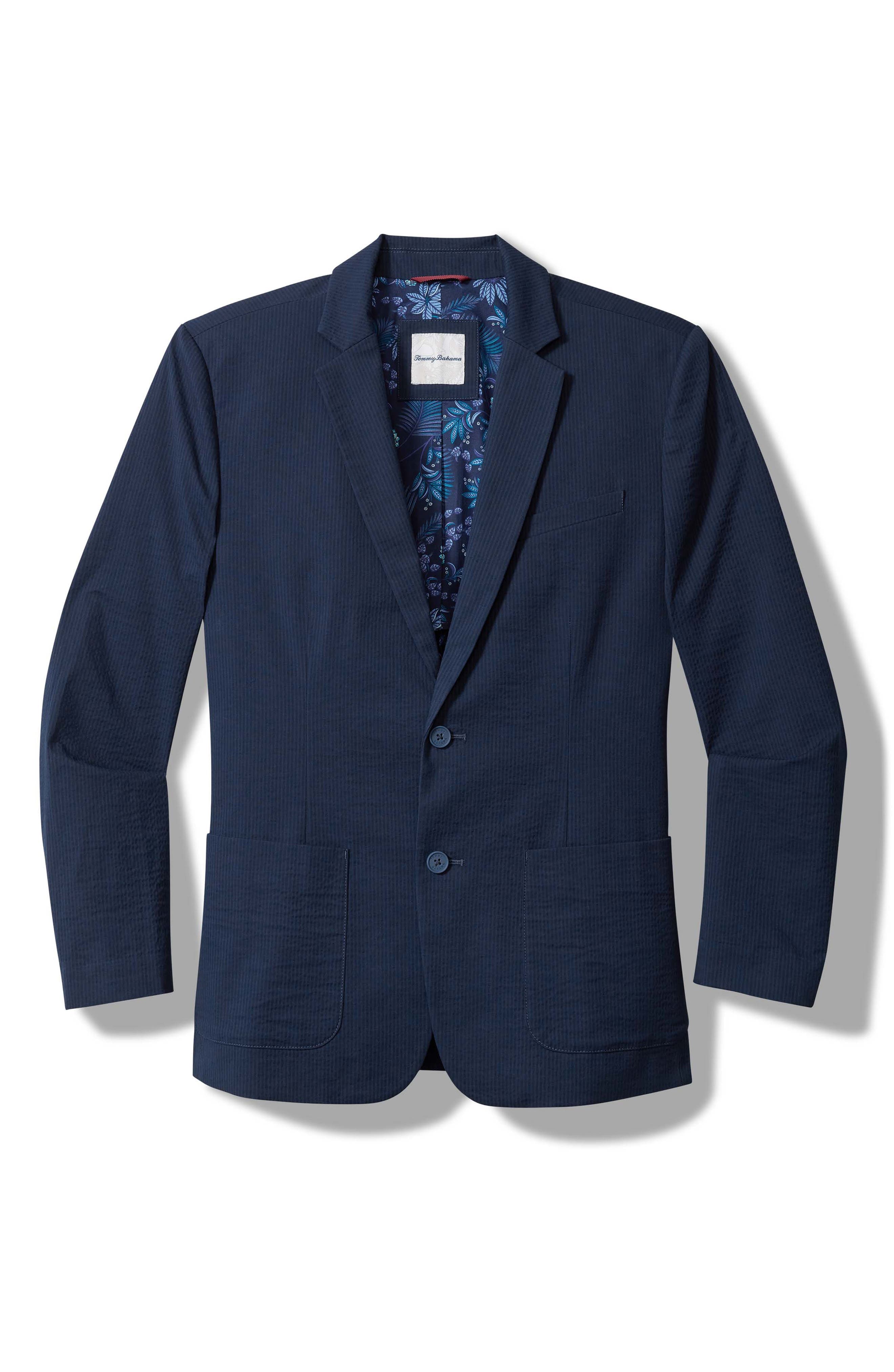 Nova Wave Stretch Cotton Seersucker Sport Coat - image 1