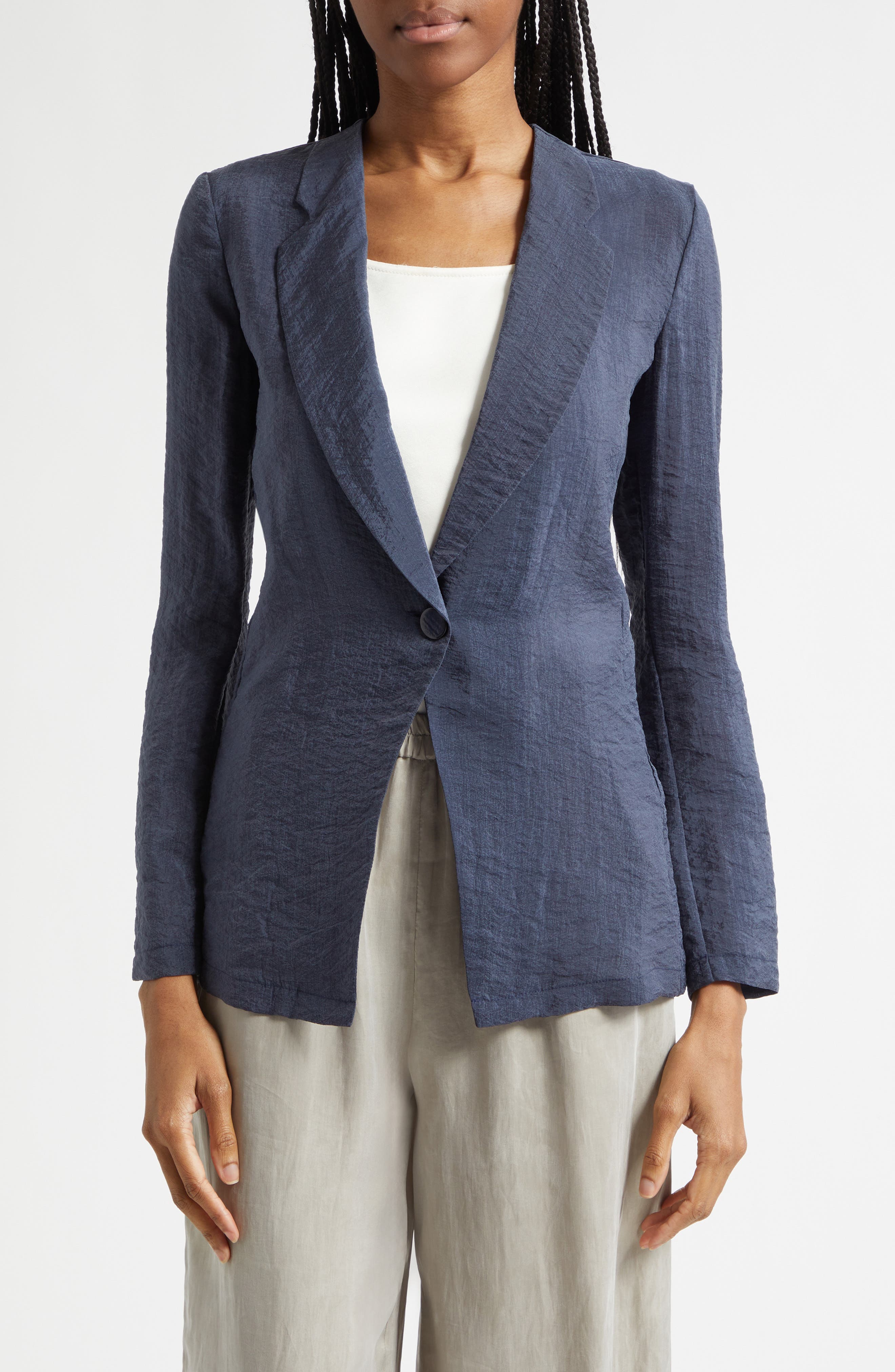 Techno Crepe Jacket - image 2