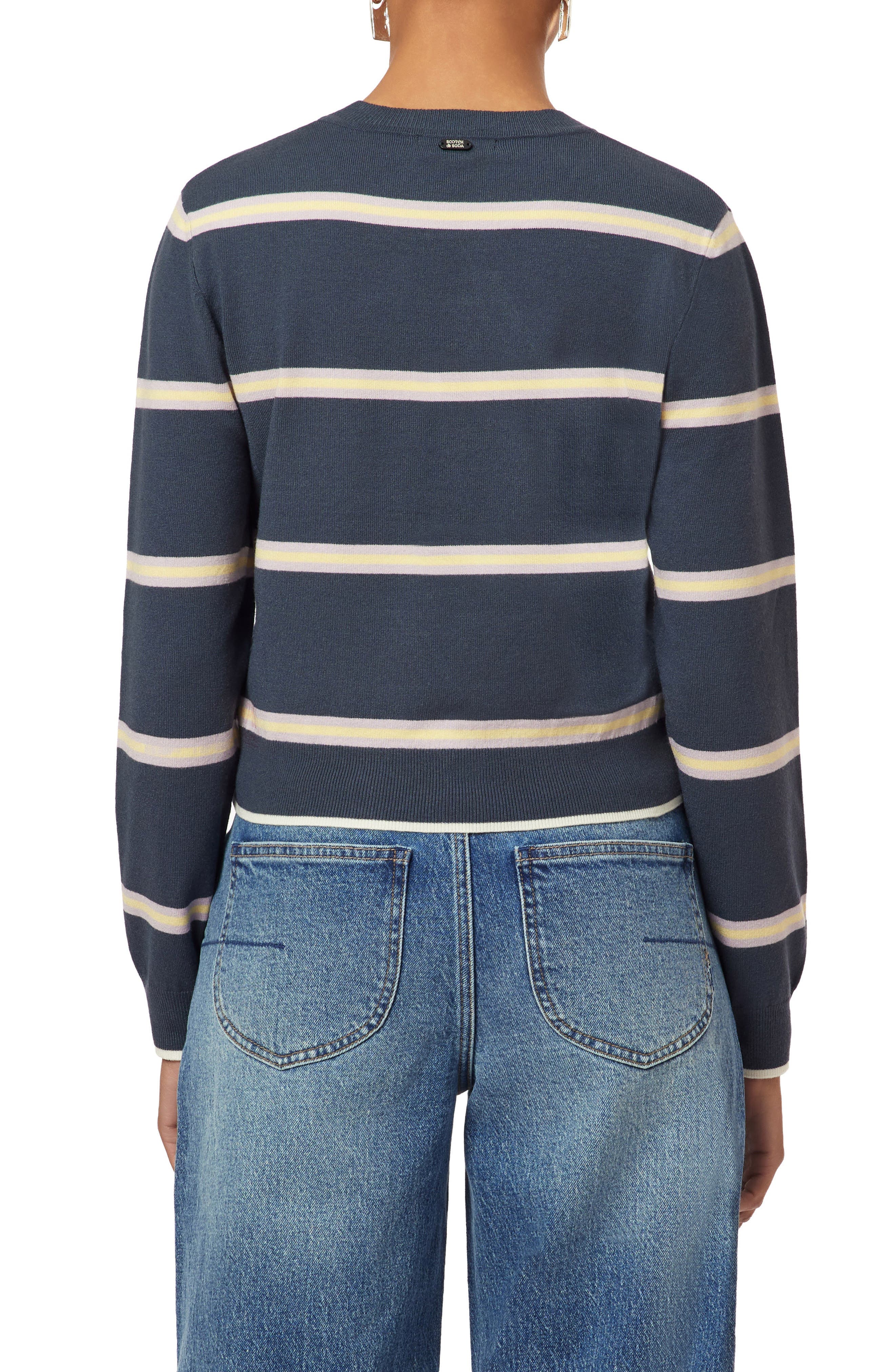 Crop Pullover Crewneck Sweater - image 2