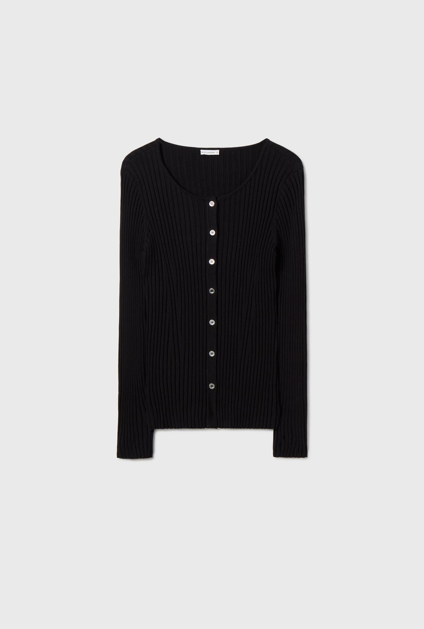 RIBBED KIA CARDIGAN BLACK - image 2