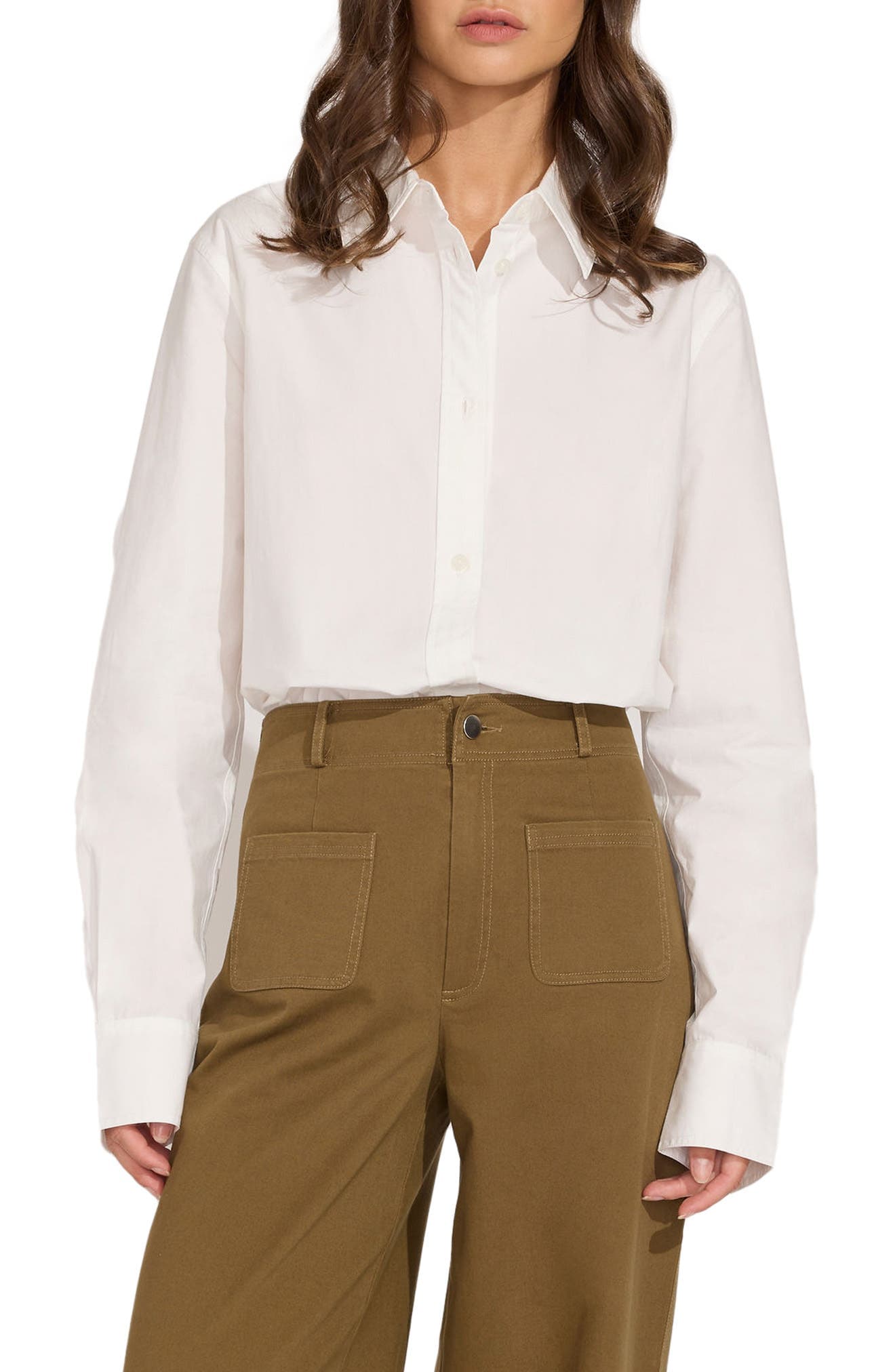The Lauren Cotton Button-Up Shirt